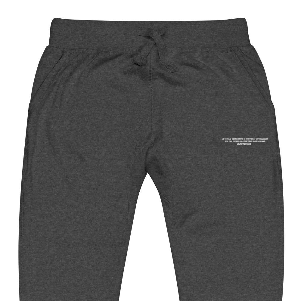 Embroidered Coffeebre Unisex Fleece Sweatpants