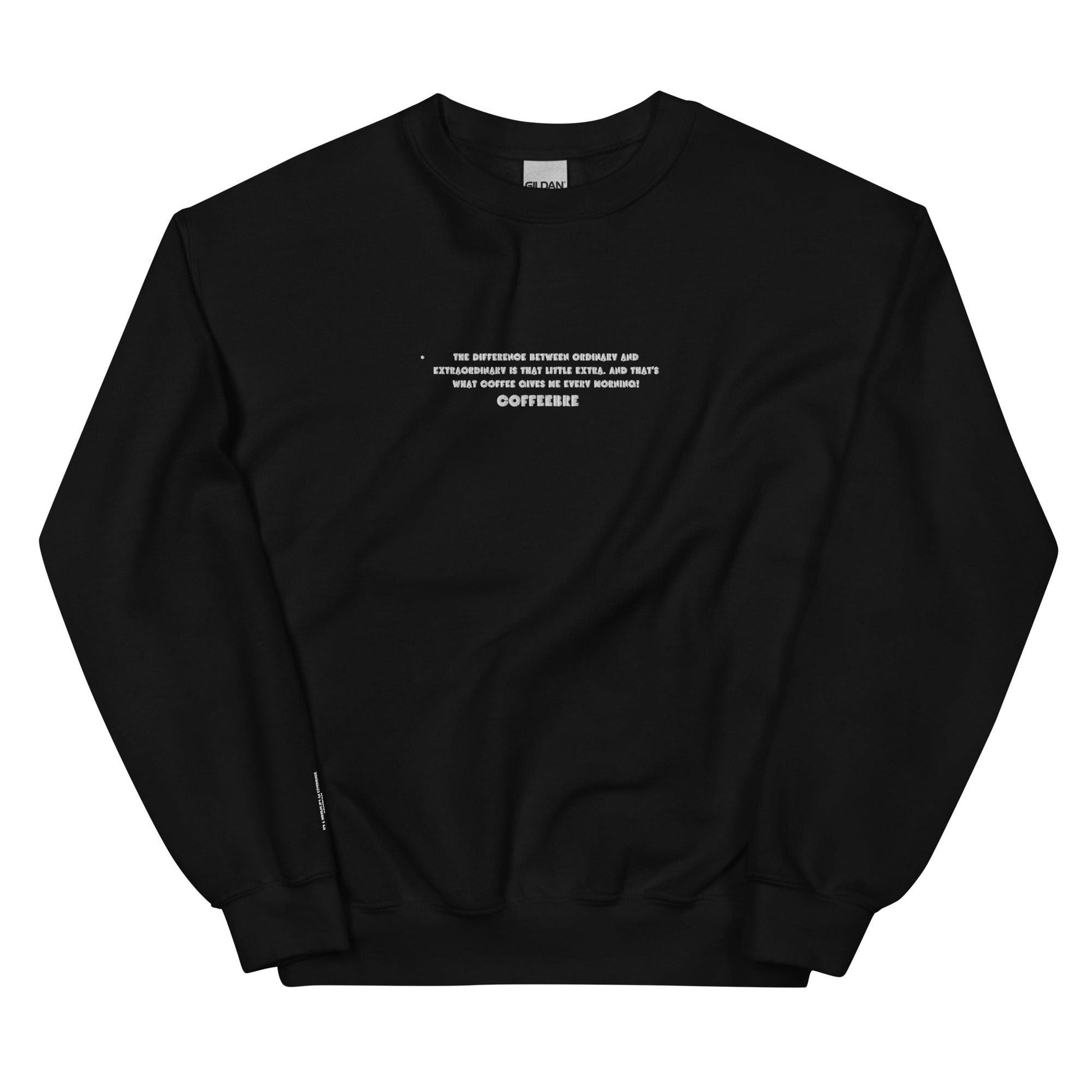 Embroidered Crewneck Unisex Sweatshirt - COFFEEBRE