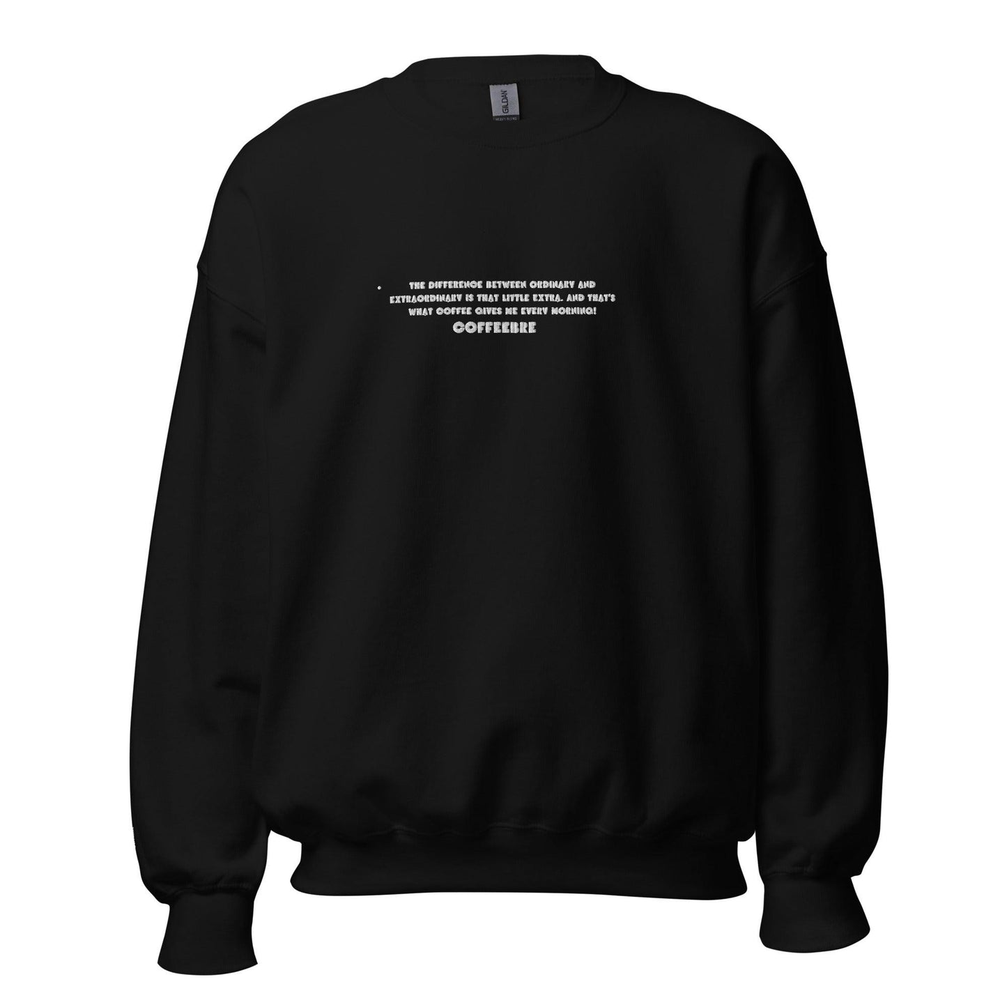 Embroidered Crewneck Unisex Sweatshirt - COFFEEBRE