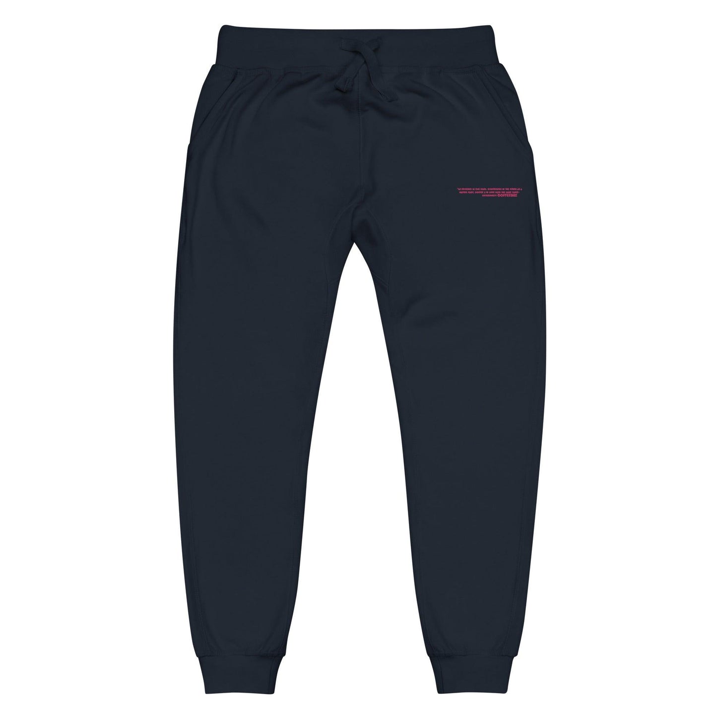  Embroidered Fleece Unisex Running Sweatpants