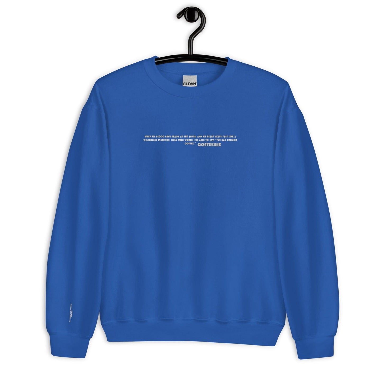 Embroidered Lifestyle Coffee Unisex Sweatshirts - COFFEEBRE