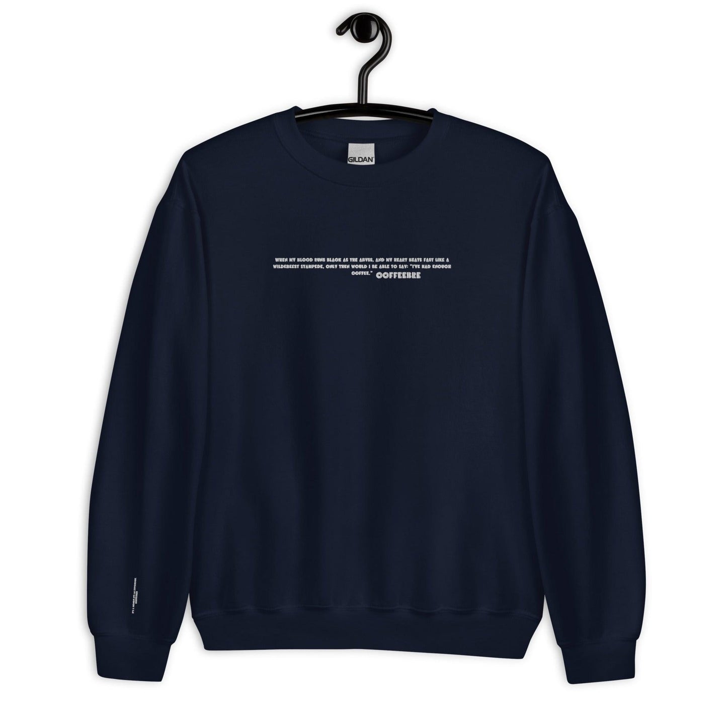 Embroidered Lifestyle Coffee Unisex Sweatshirts - COFFEEBRE