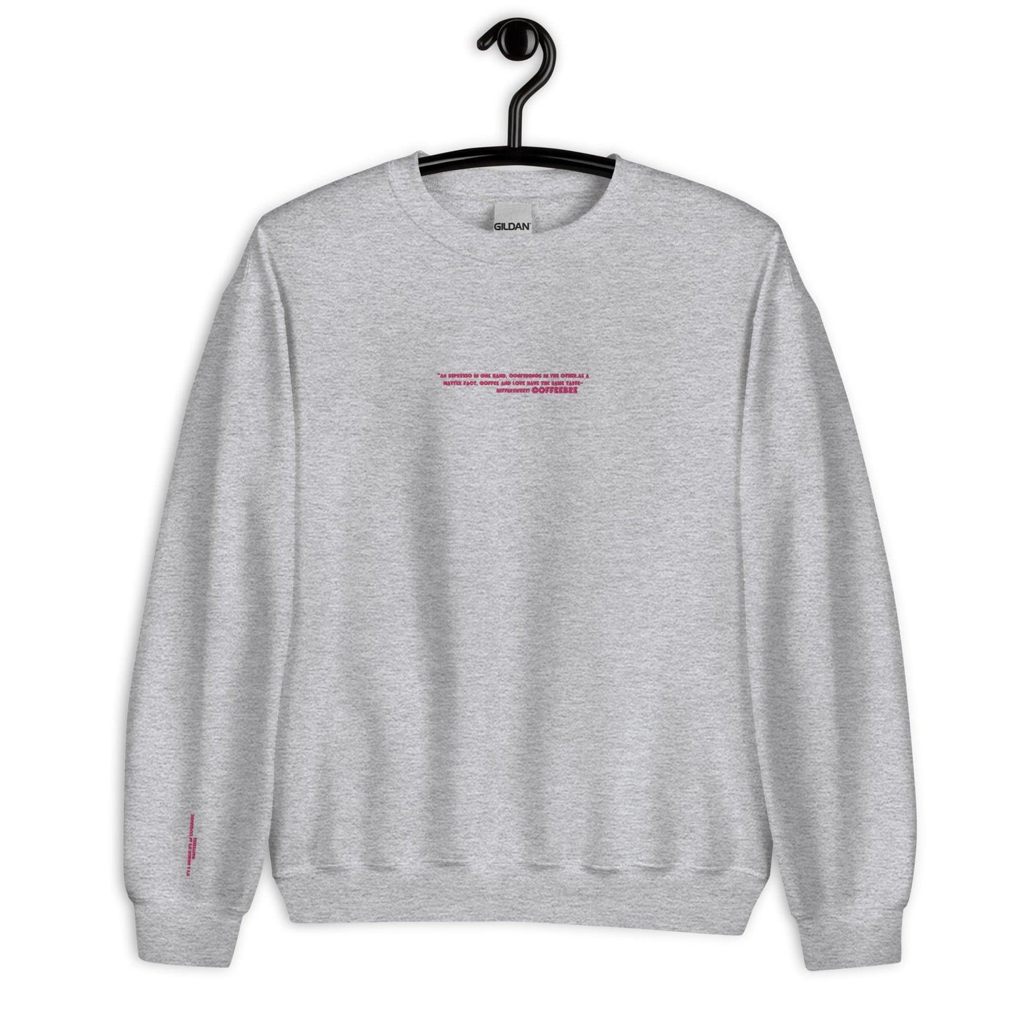 Embroidered Lifestyle Crewneck Coffee Unisex Sweatshirts - COFFEEBRE