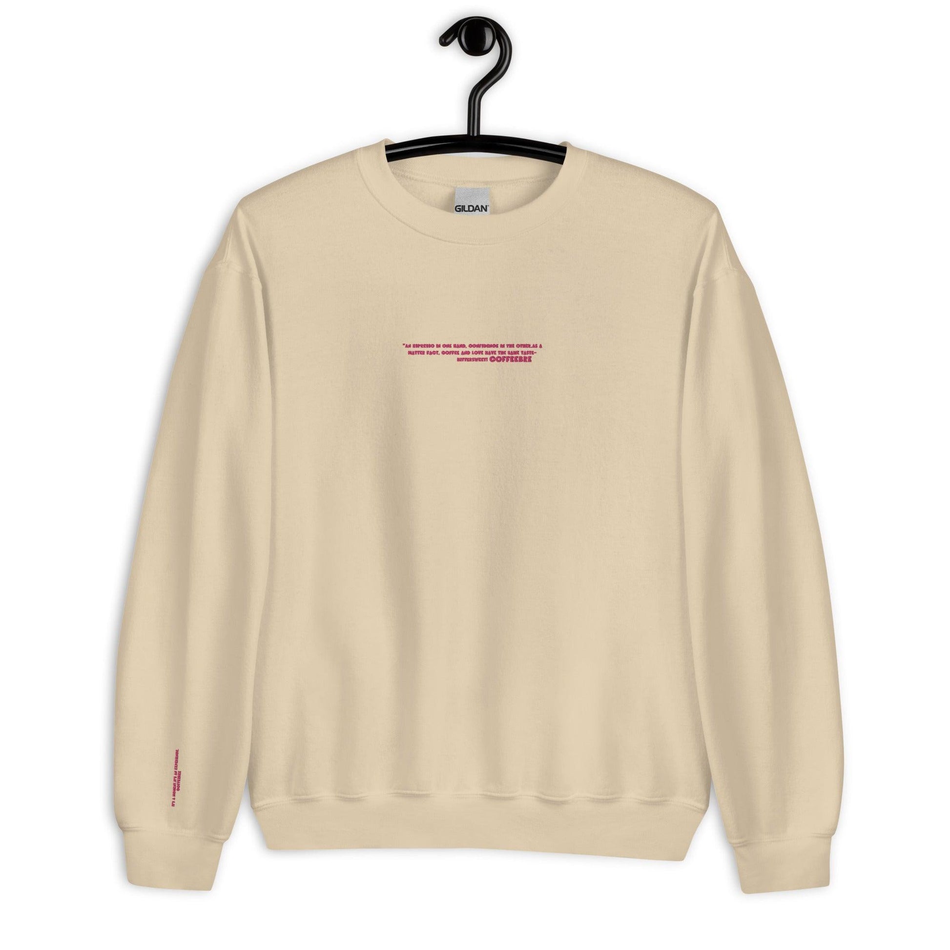 Embroidered Lifestyle Crewneck Coffee Unisex Sweatshirts - COFFEEBRE