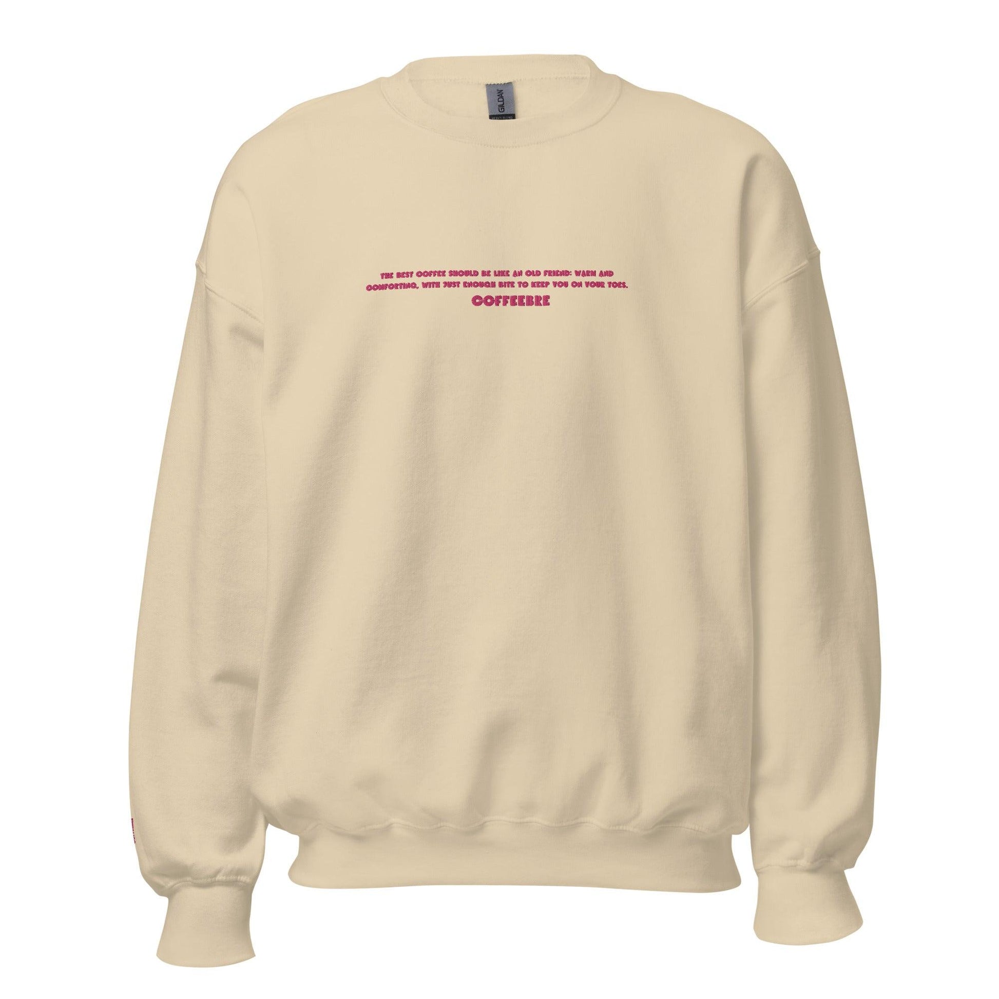 Embroidered Lifestyle Unisex Crewneck Sweatshirt - COFFEEBRE