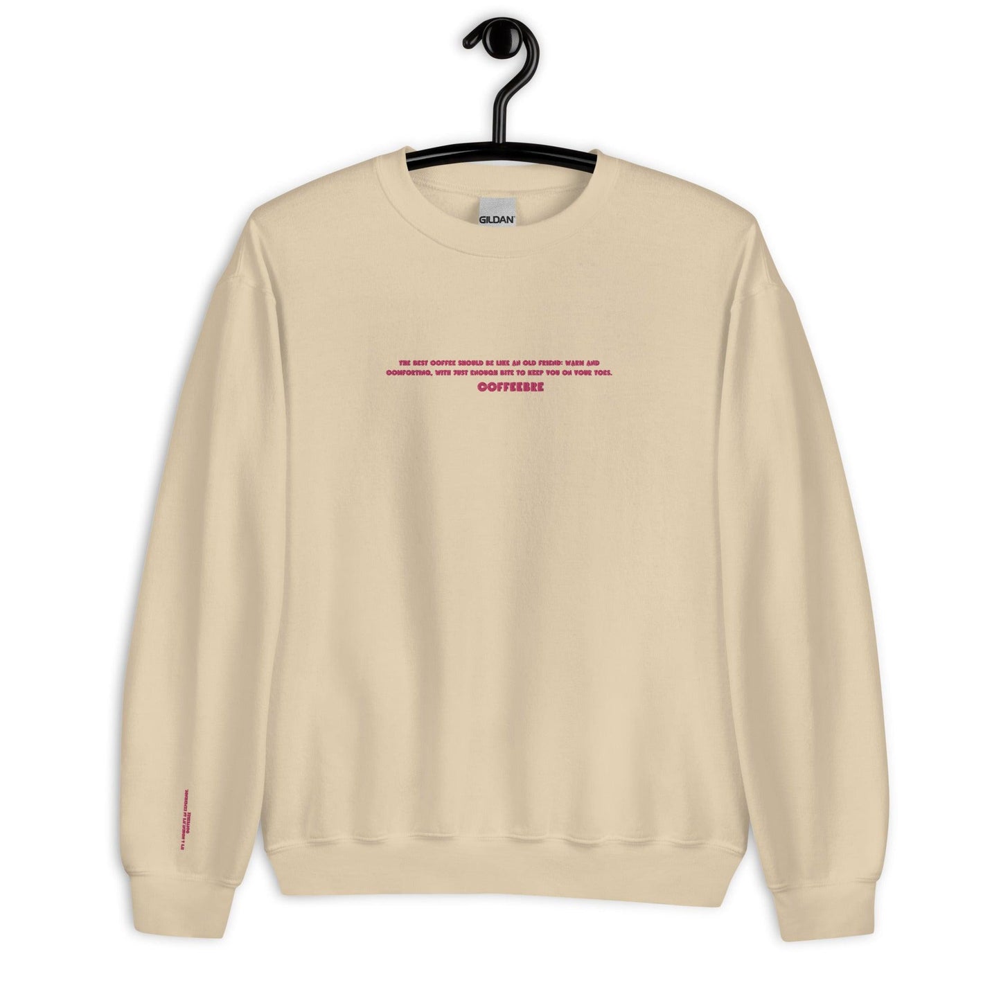 Embroidered Lifestyle Unisex Crewneck Sweatshirt - COFFEEBRE