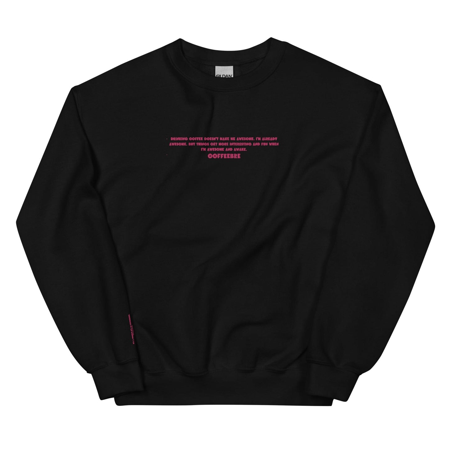 Embroidered Long Sleeve Unisex Sweatshirt - COFFEEBRE