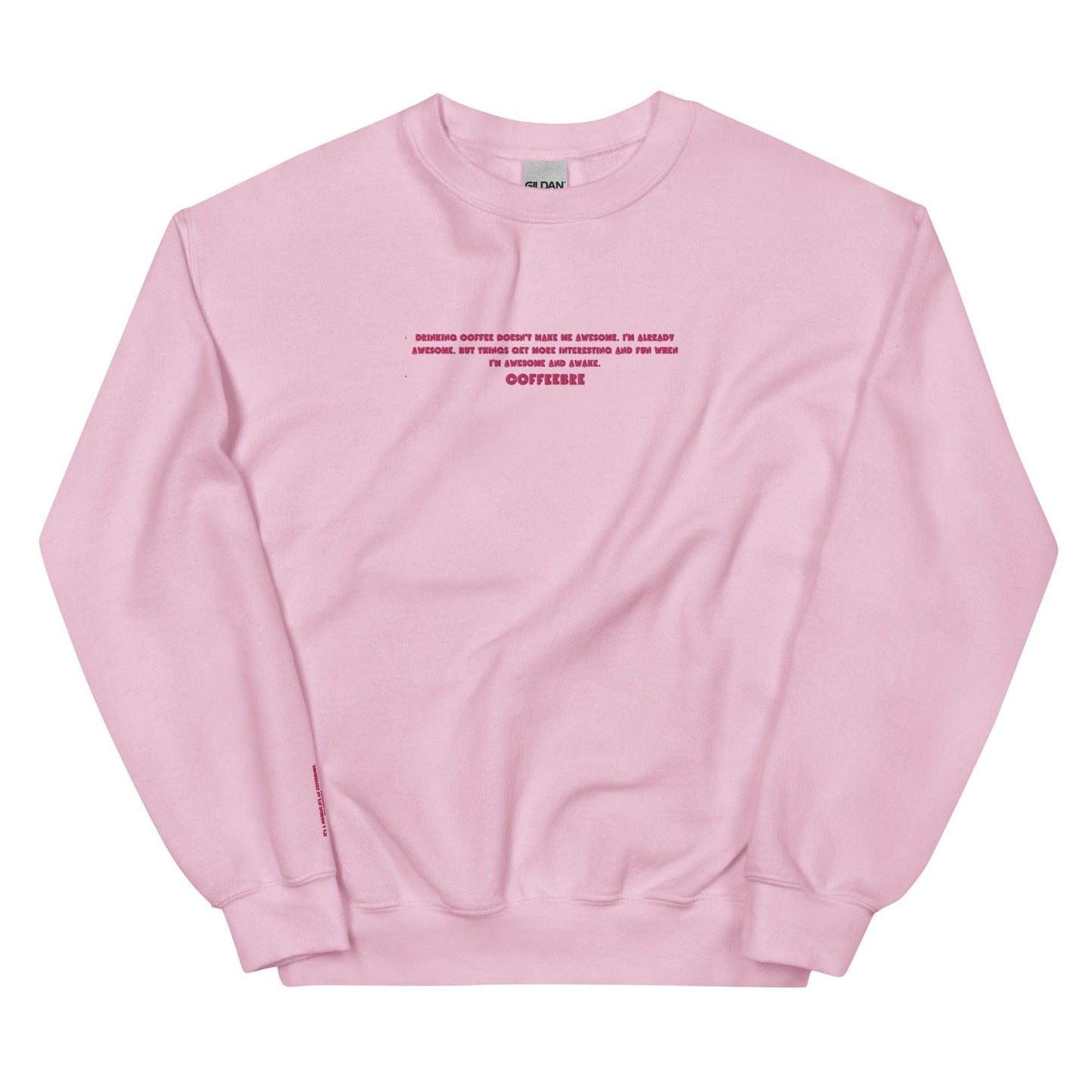 Embroidered Long Sleeve Unisex Sweatshirt - COFFEEBRE