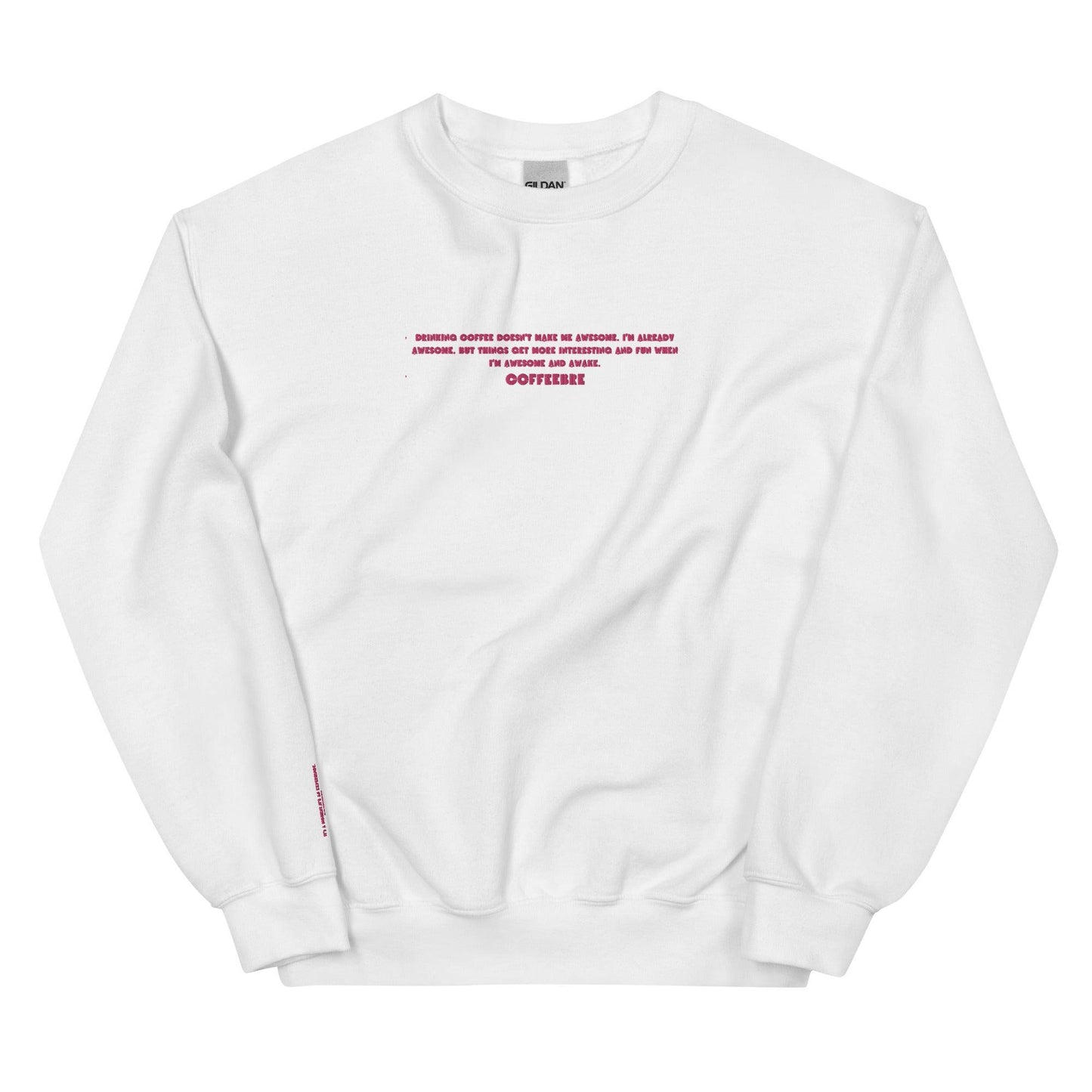 Embroidered Long Sleeve Unisex Sweatshirt - COFFEEBRE