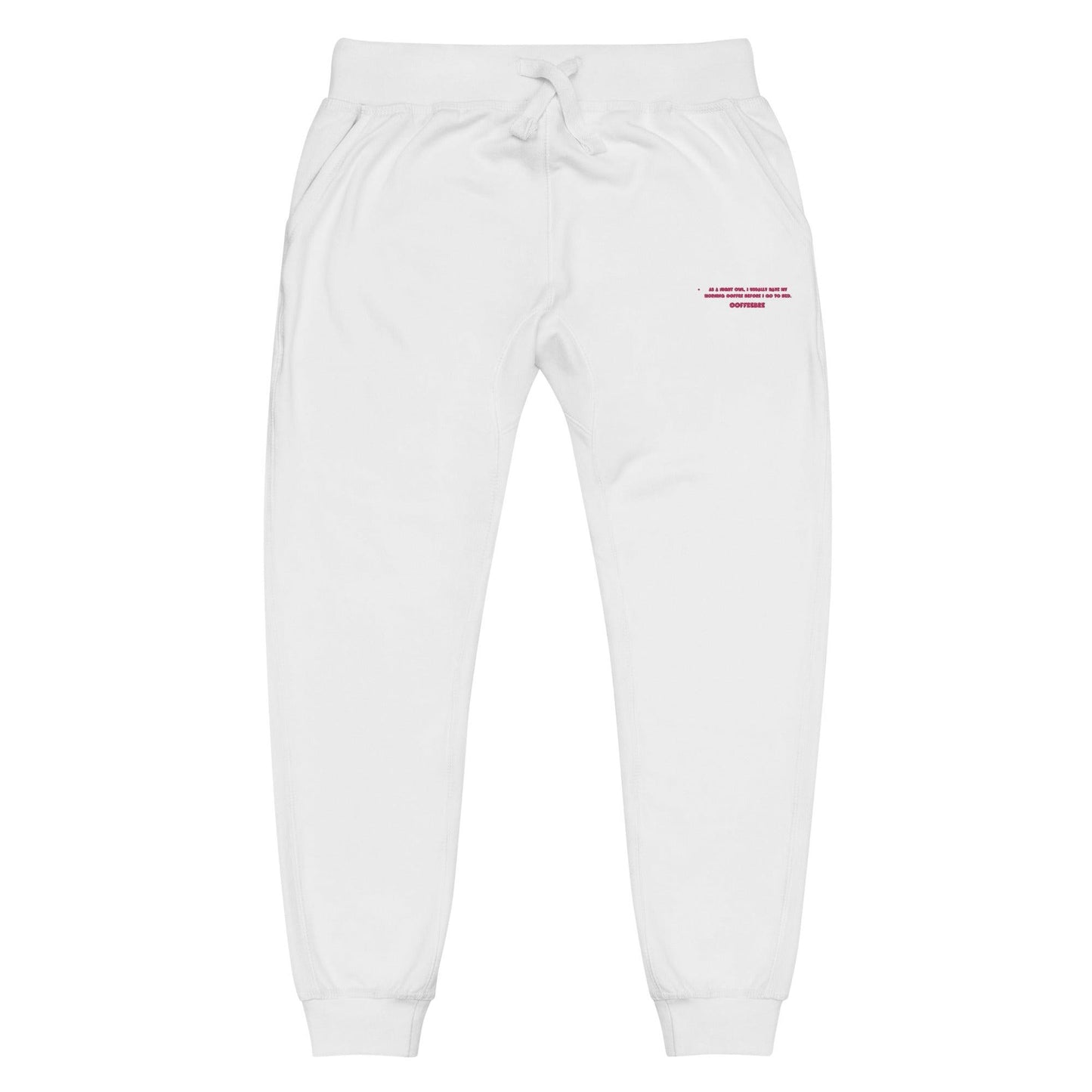 Embroidered Pink Signature Unisex Fleece Sweatpants