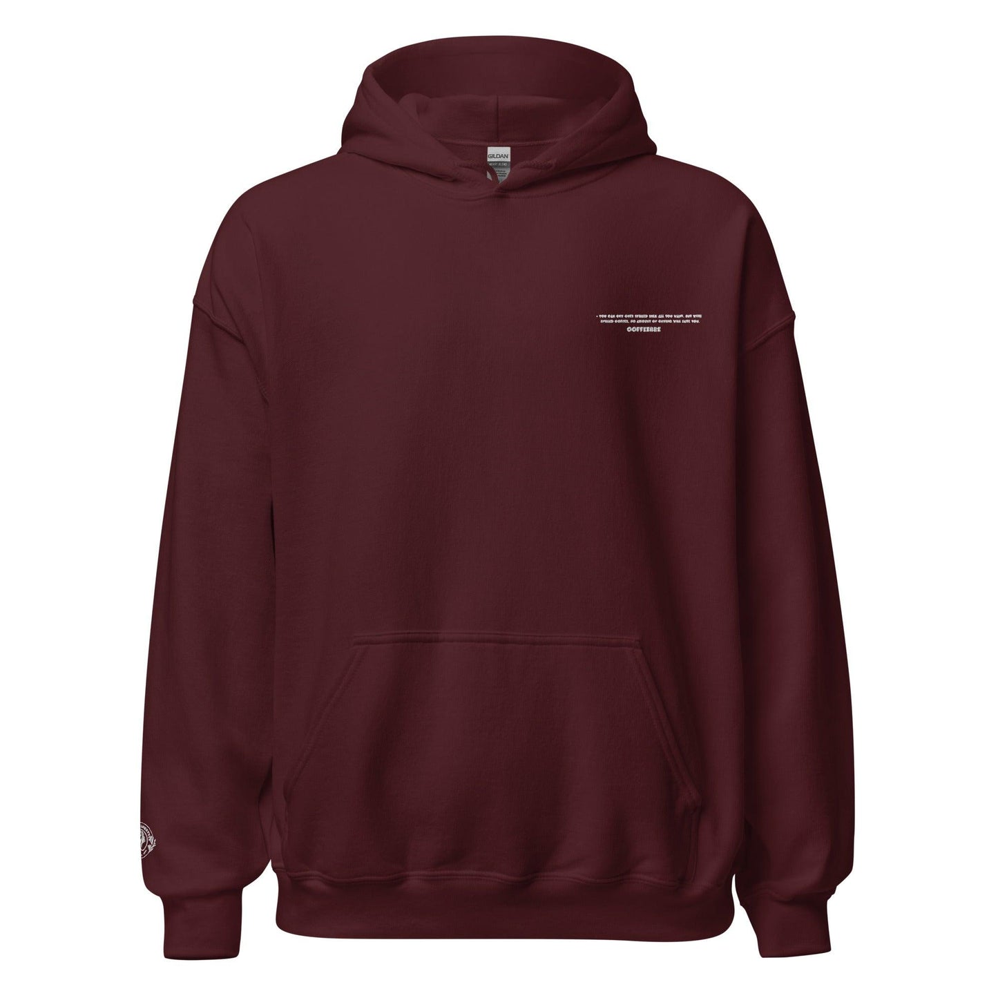 Embroidered Unisex Essential Hoodie - COFFEEBRE