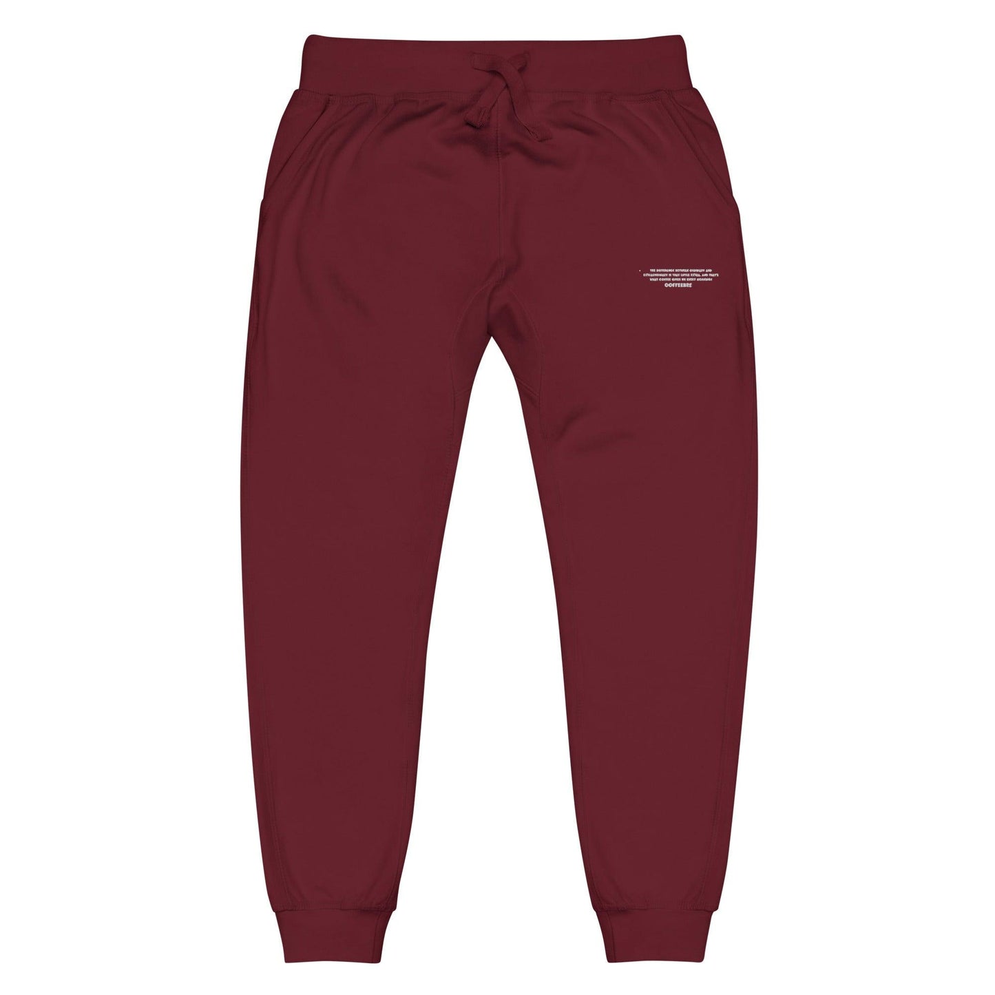 Embroidered Unisex Fleece Cuffed Jogger Pants