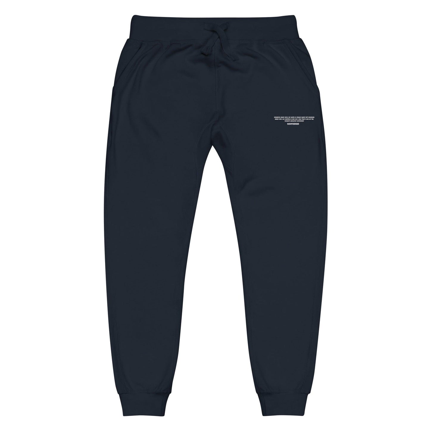 Embroidered Unisex Fleece Jogger Pants - COFFEEBRE