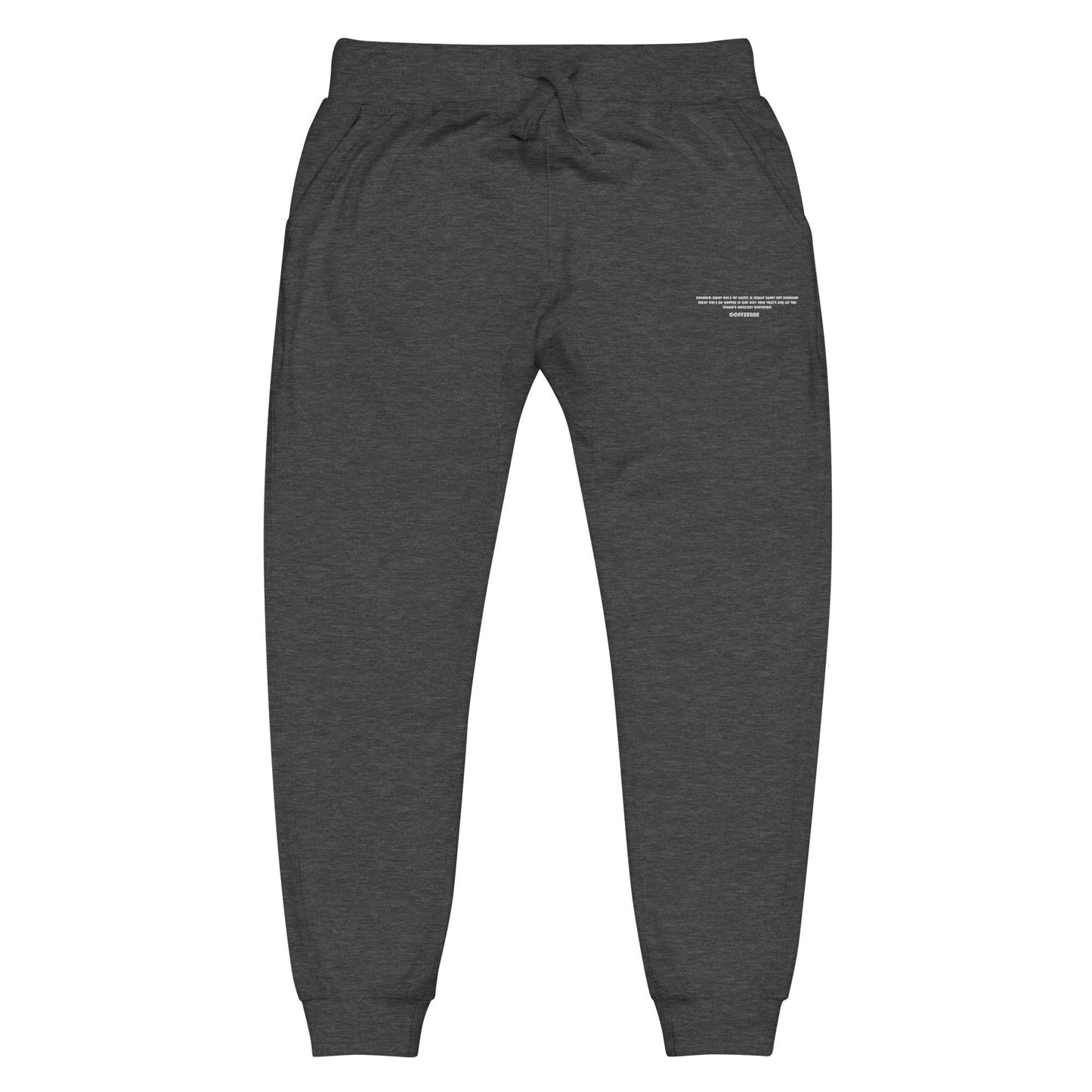 Embroidered Unisex Fleece Jogger Pants - COFFEEBRE