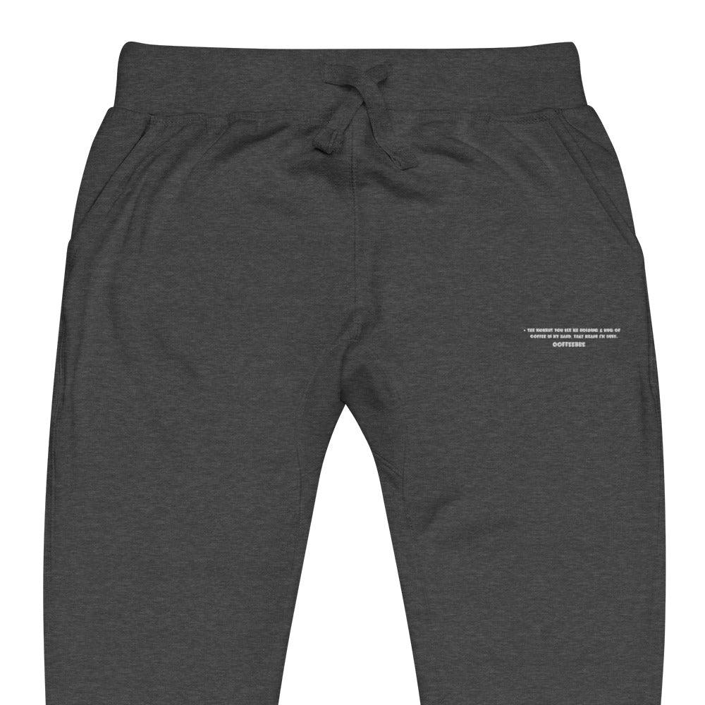 Embroidered Unisex Fleece Jogger Sweatpants