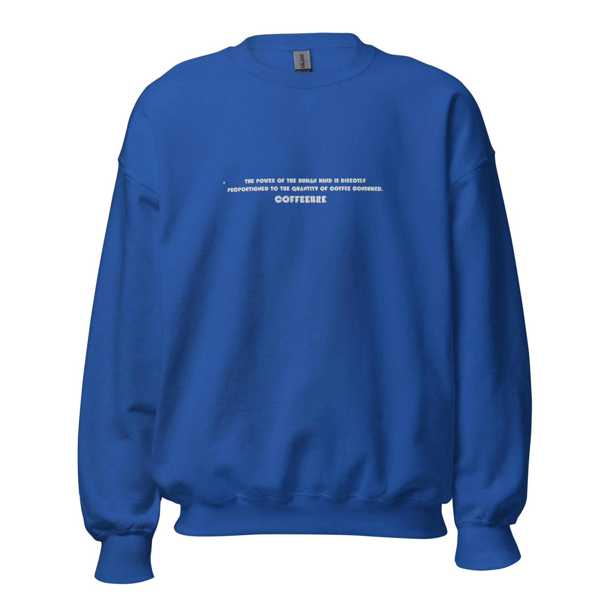 Embroidered Unisex Yoga Crewneck Sweatshirt - COFFEEBRE