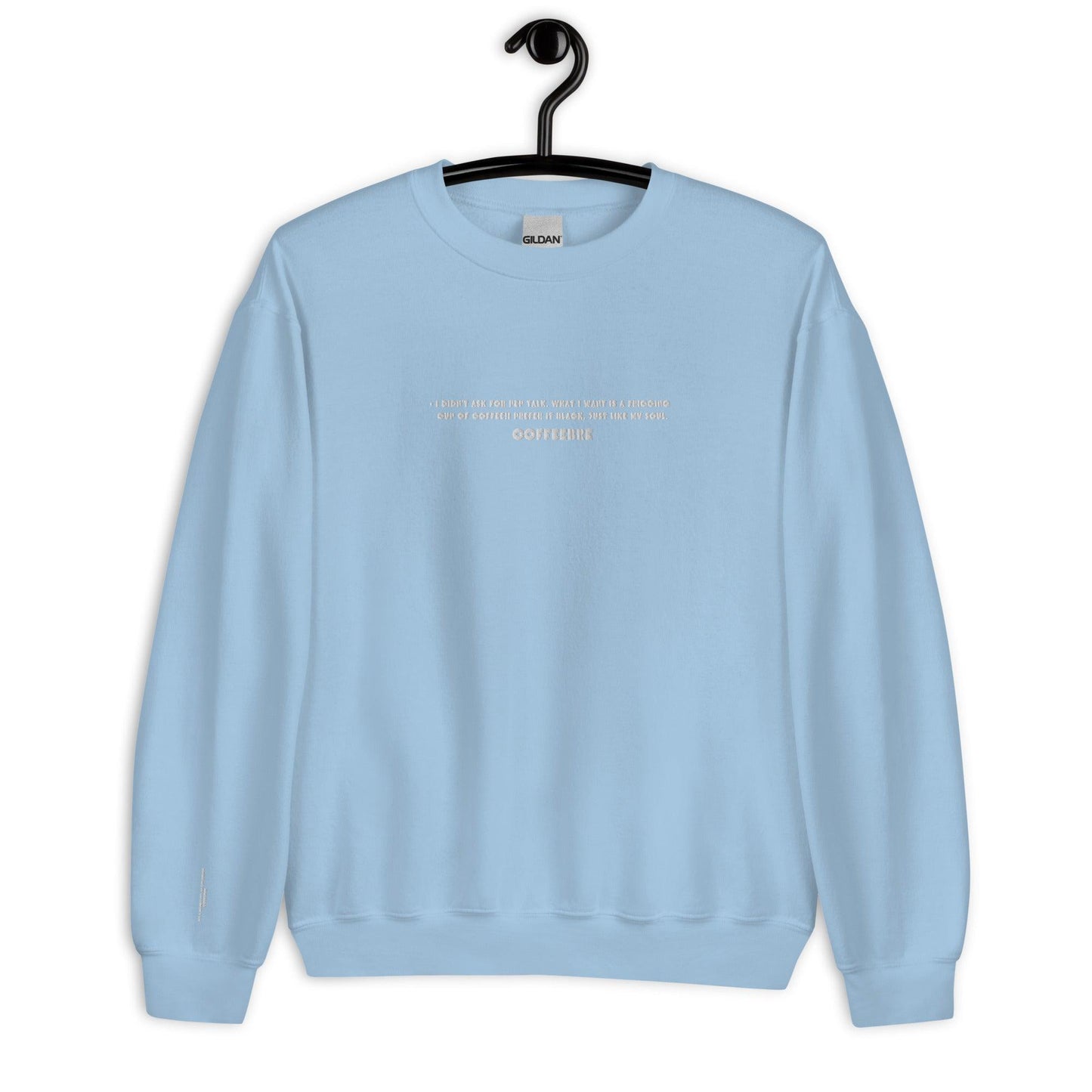 Embroidered Workout Unisex Crewneck Sweater - COFFEEBRE