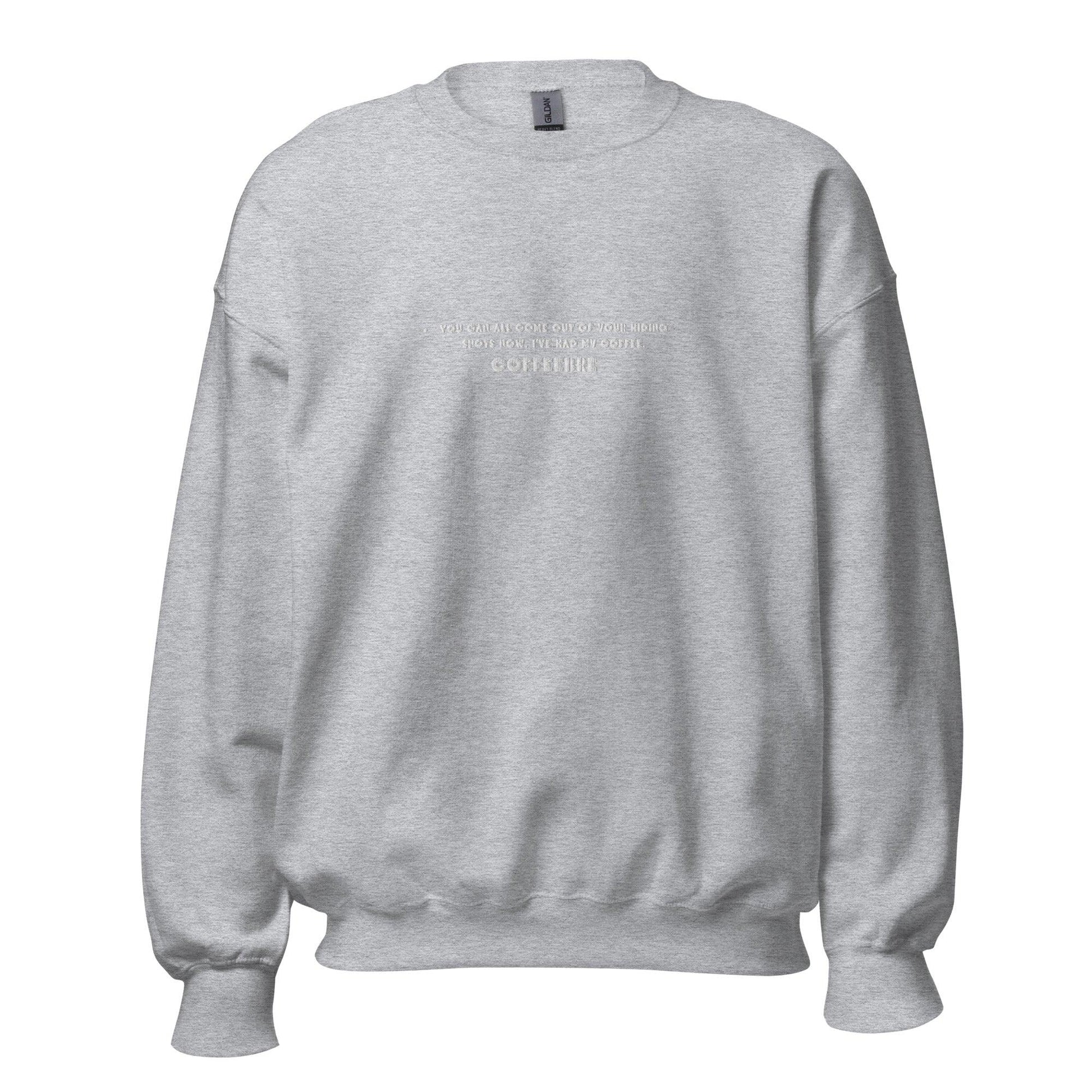 Embroidered Workout Unisex Crewneck Sweatshirt - COFFEEBRE