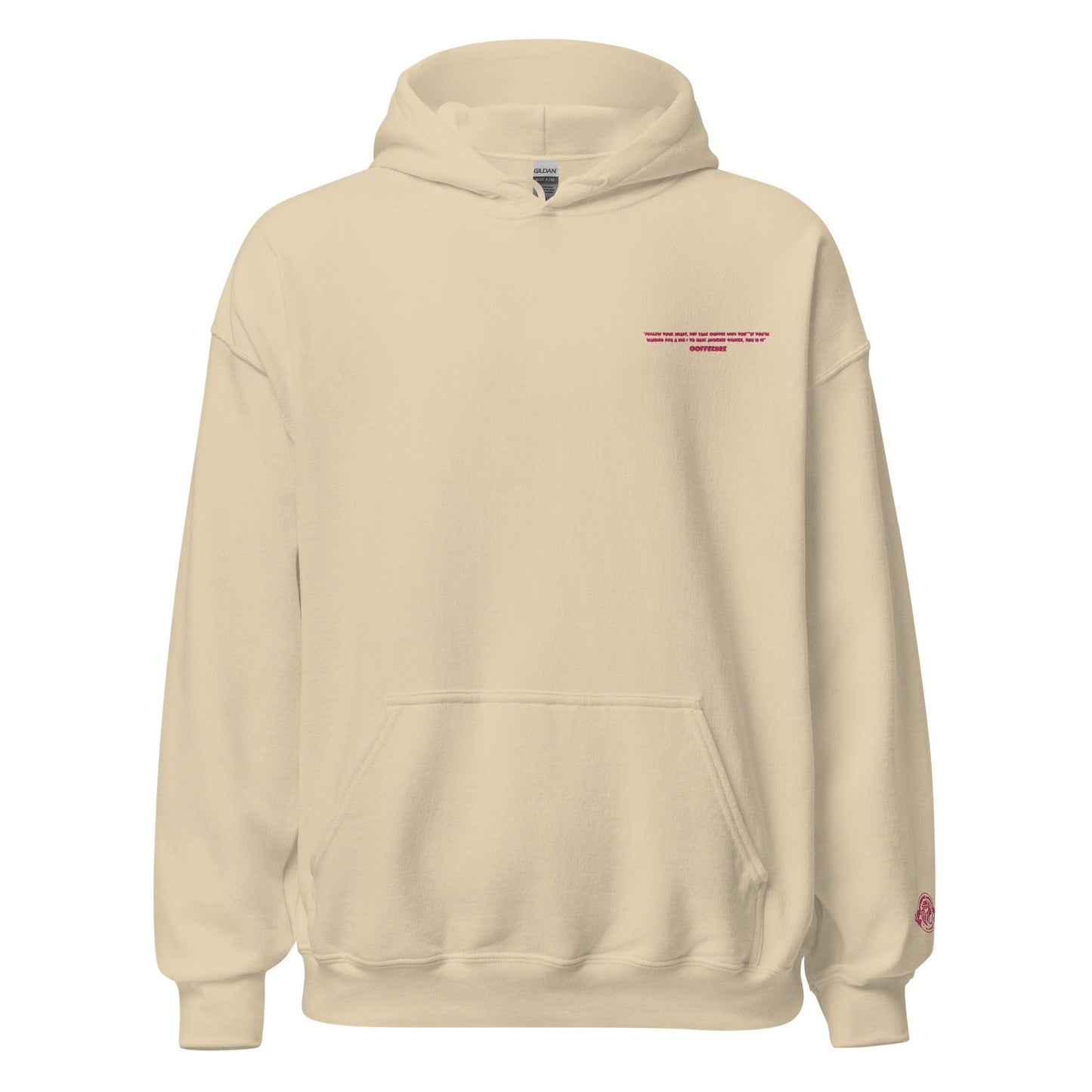 Embroidery Classic Pullover Unisex Hoodie - COFFEEBRE