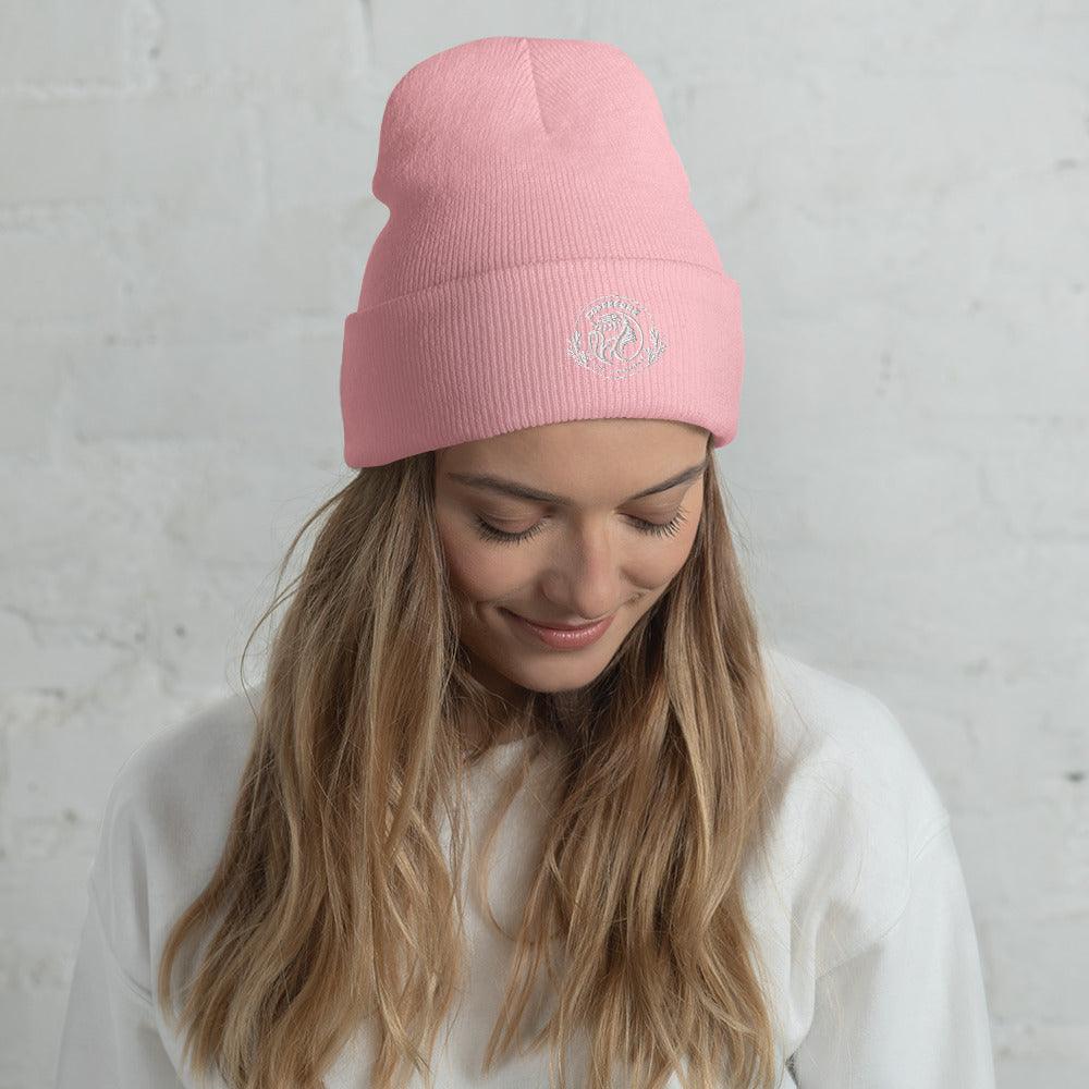 Embroidery Cuffed Beanie For Beanie Lover - COFFEEBRE