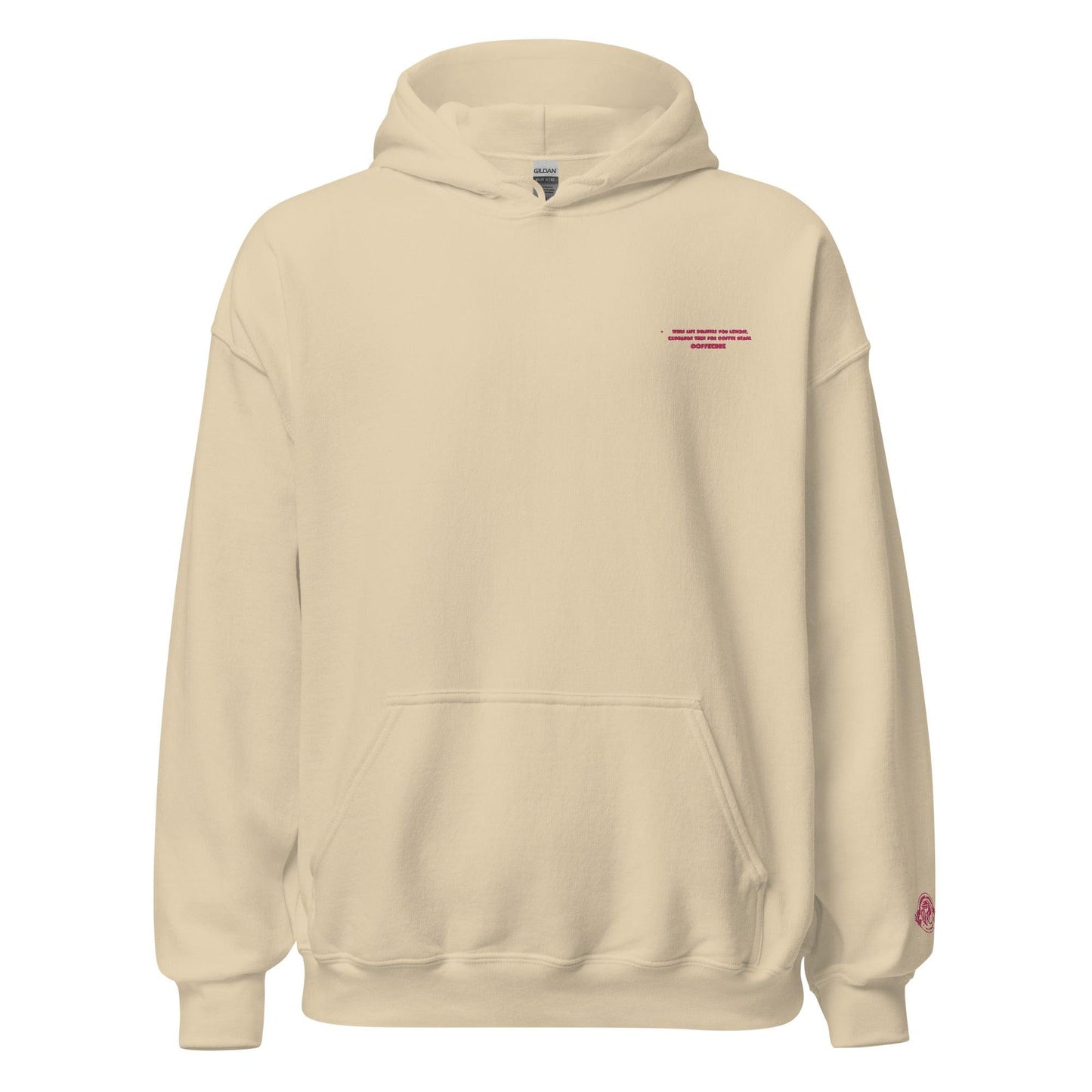 Embroidery Pullover Unisex Hoodie - COFFEEBRE