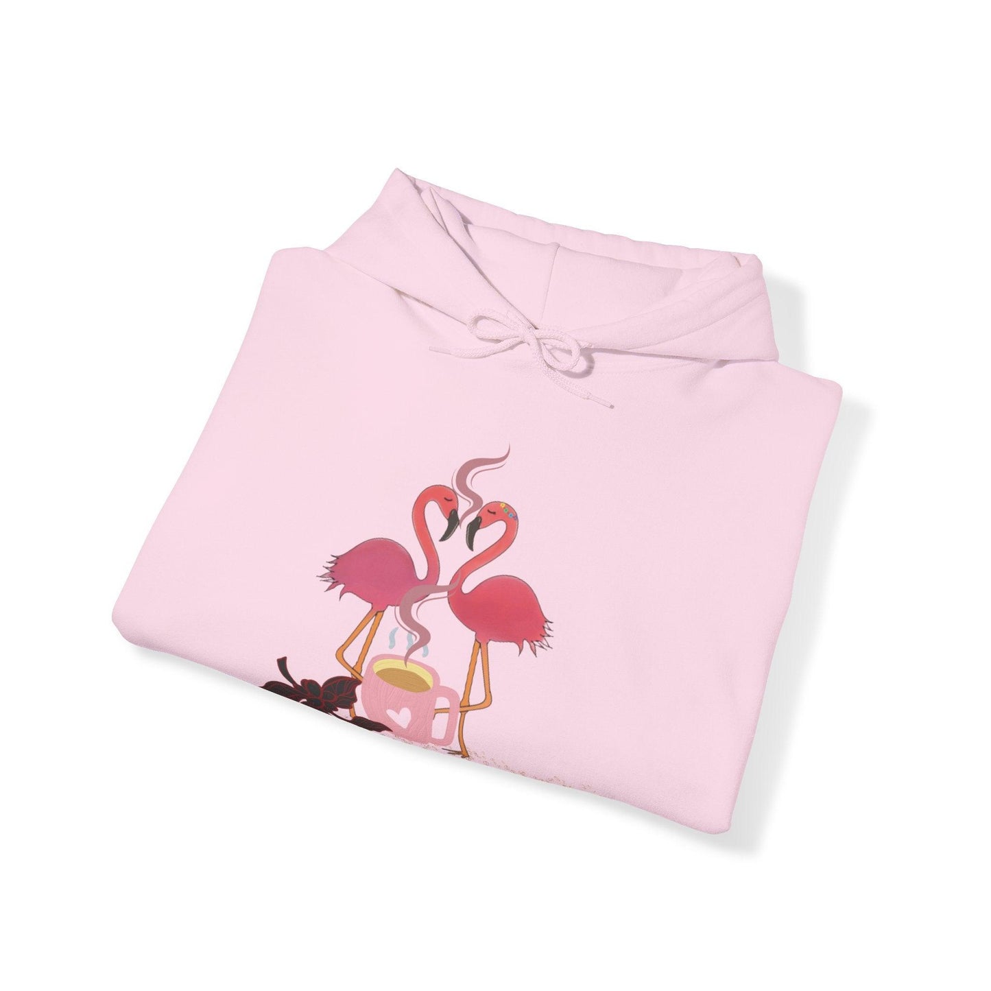 Flamingo Coffee Date Hooded Sweatshirt - COFFEEBRE