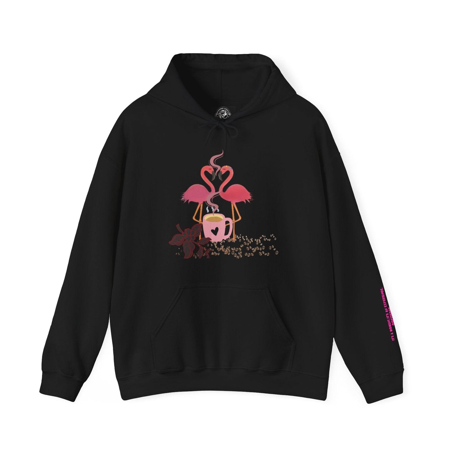 Flamingo Coffee Date Hooded Sweatshirt - COFFEEBRE