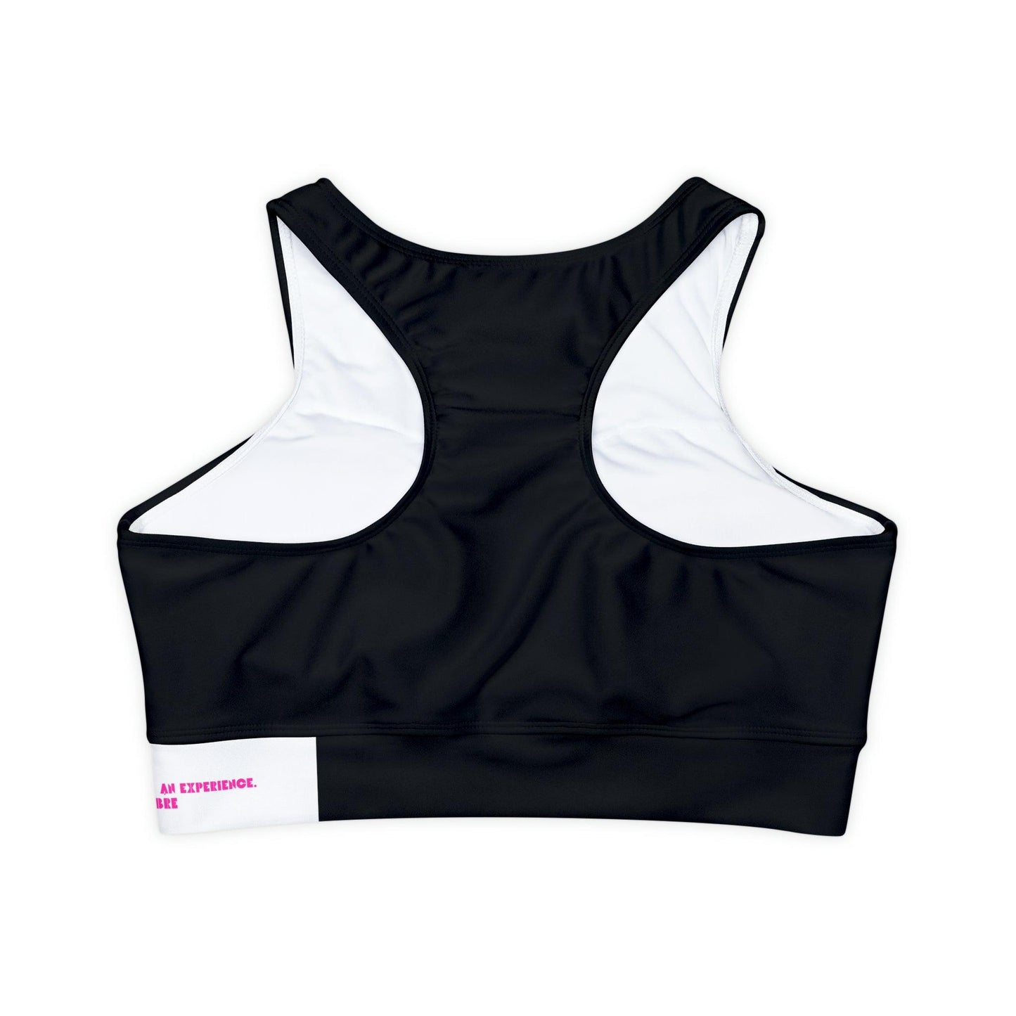 Fully Lined, Black Padded Sports Bra - COFFEEBRE