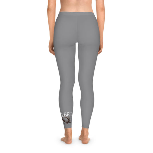 Grey Stretchy Leggings - COFFEEBRE