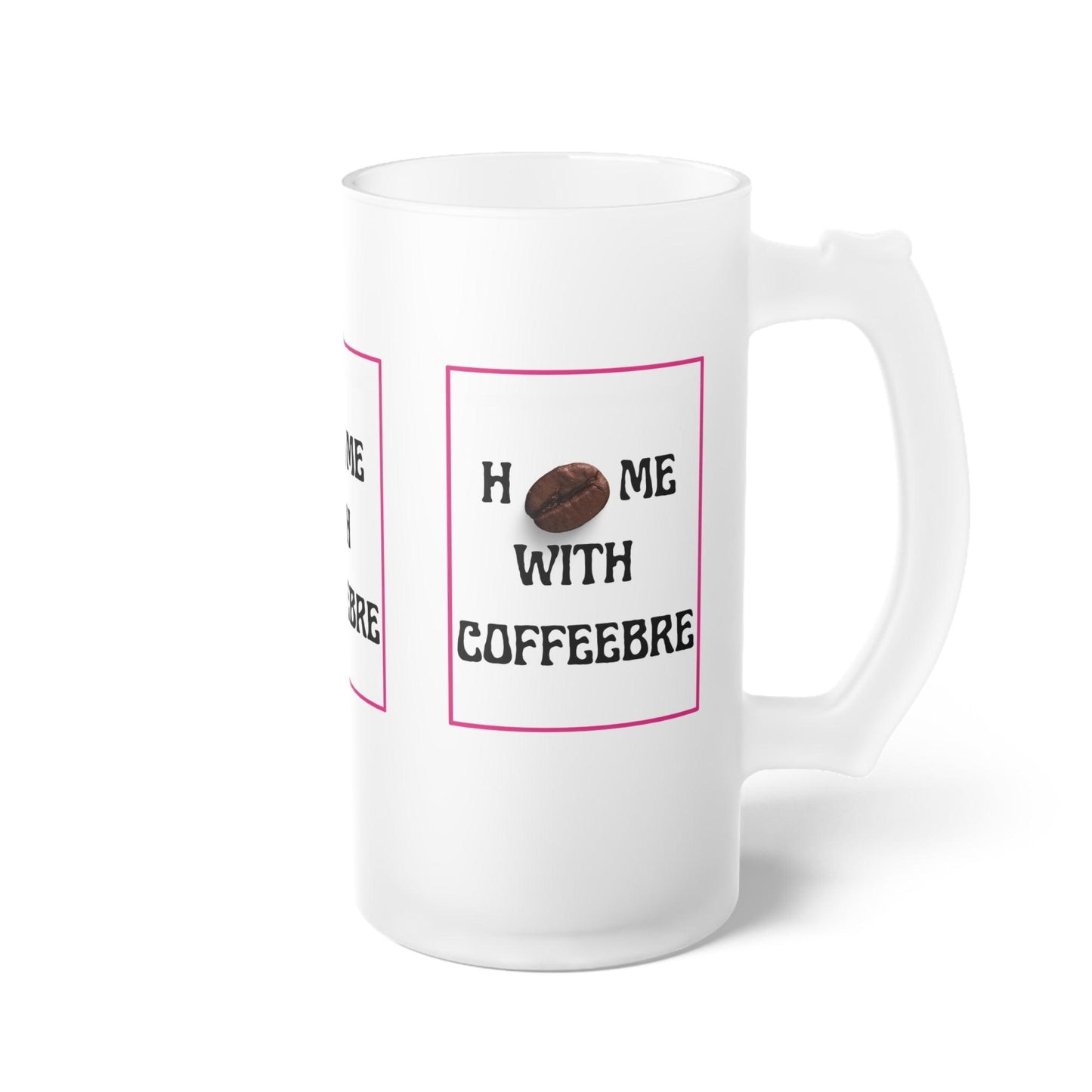 Home With Coffeebre Frosted Glass Latte Mug - COFFEEBRE