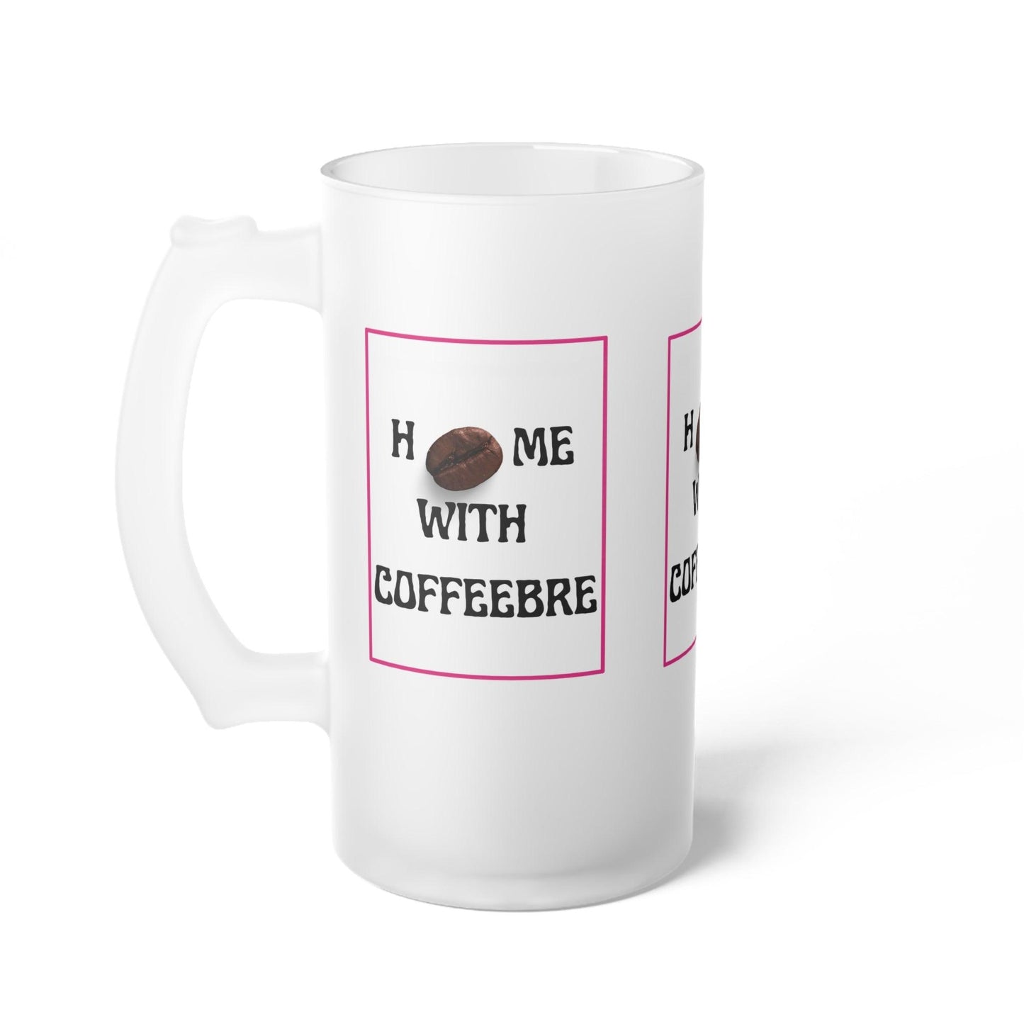 Home With Coffeebre Frosted Glass Latte Mug - COFFEEBRE
