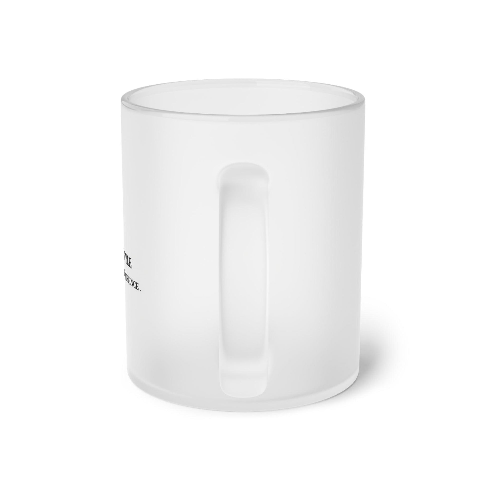 Hot Coffee Pot Frosted Glass Mug - COFFEEBRE