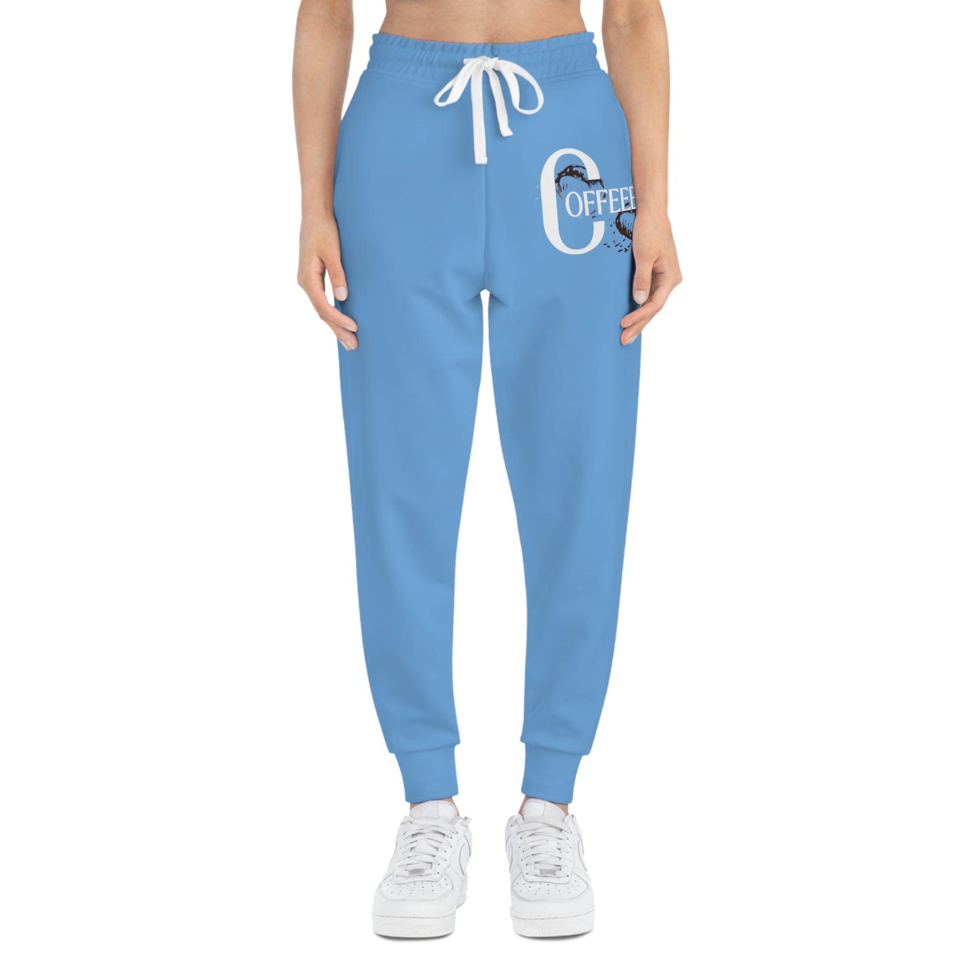 Light Blue Athletic Joggers - COFFEEBRE