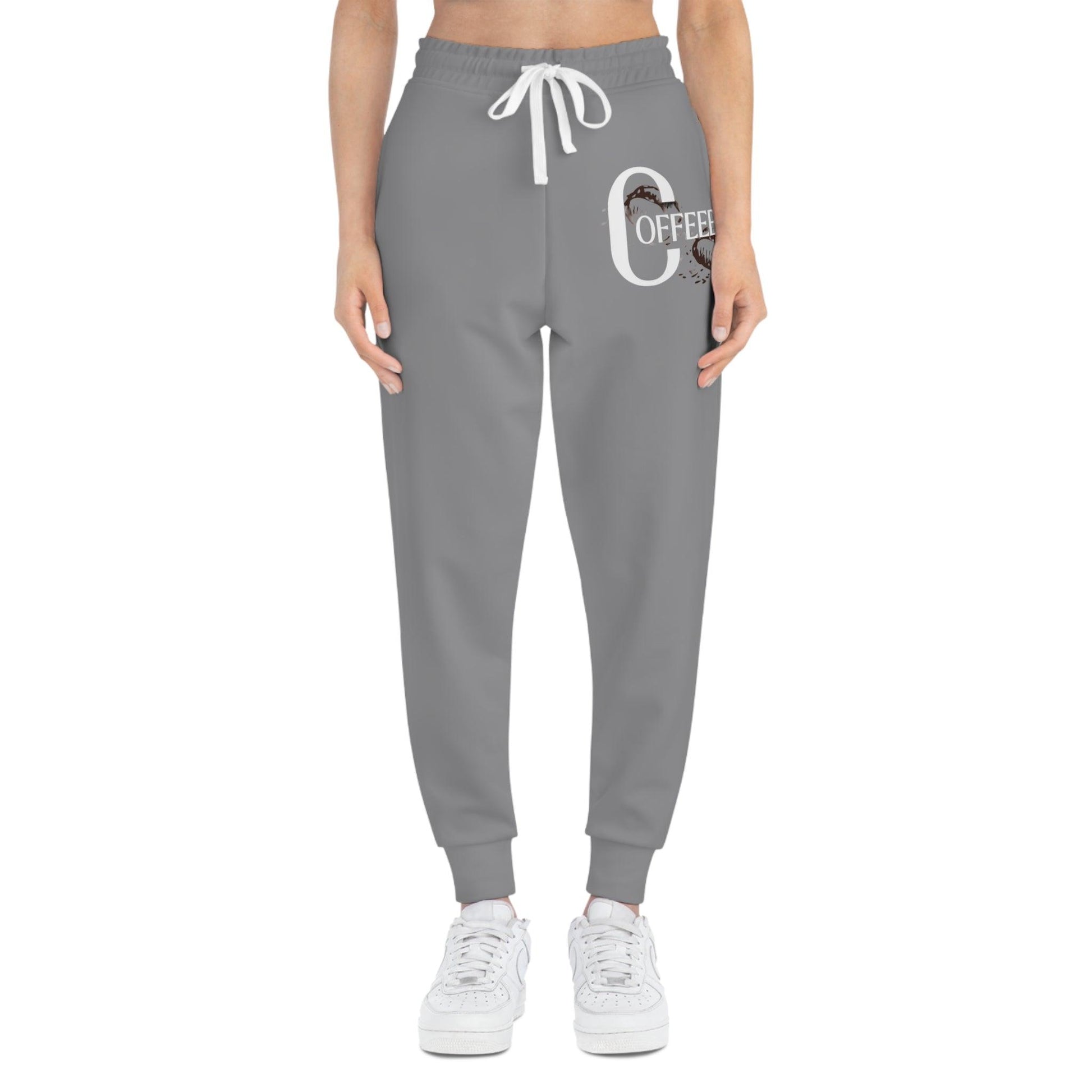 Light Grey Athletic Joggers - COFFEEBRE