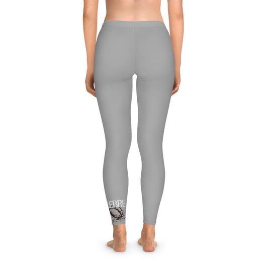 Light Grey Stretchy Leggings - COFFEEBRE