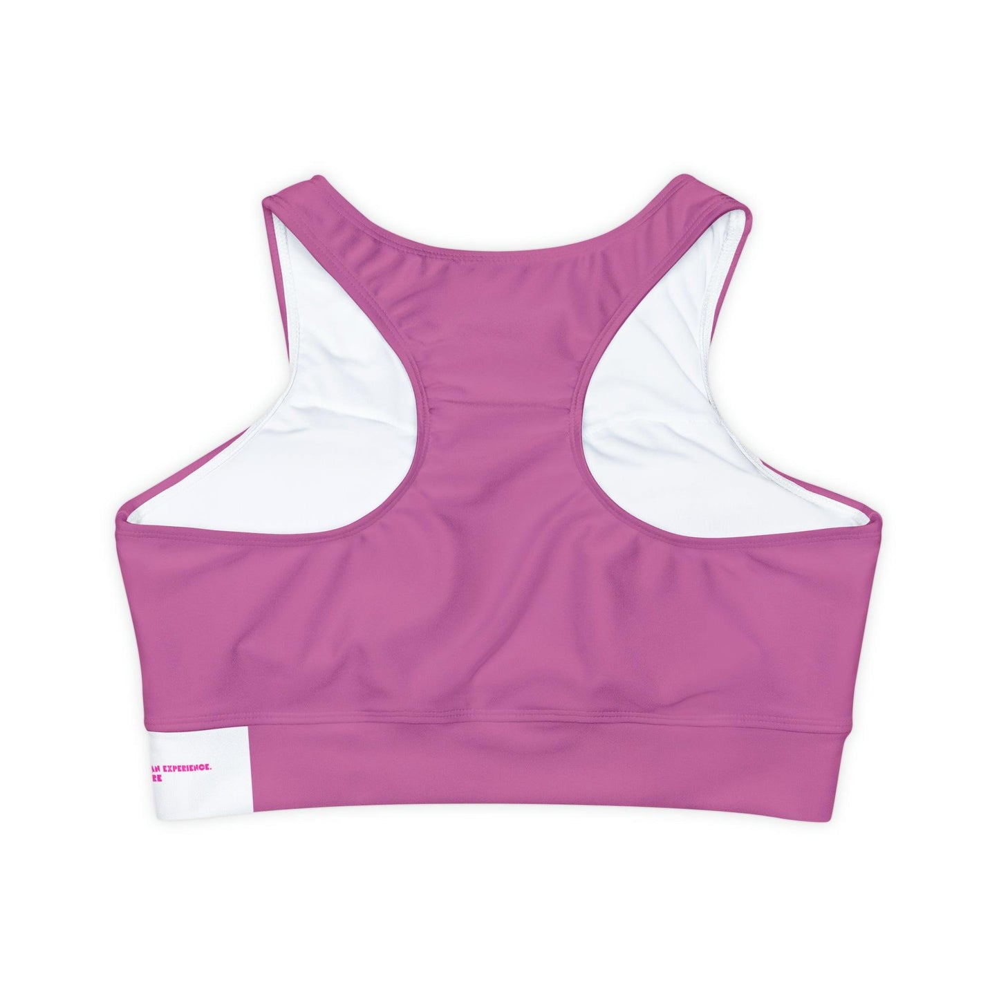 Light Pink Fully Lined, Padded Sports Bra - COFFEEBRE