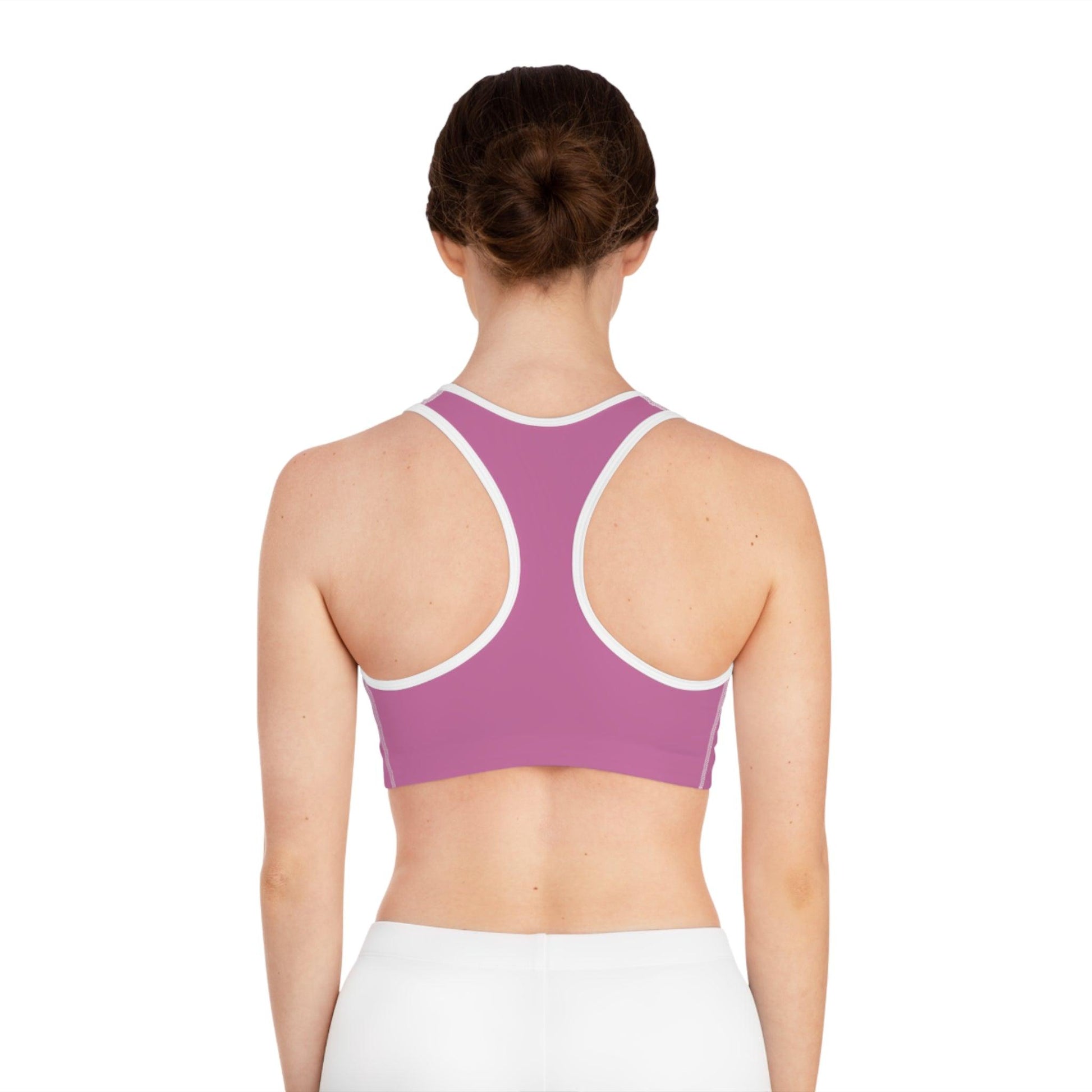 Light Pink lifestyle Sports Bra - COFFEEBRE