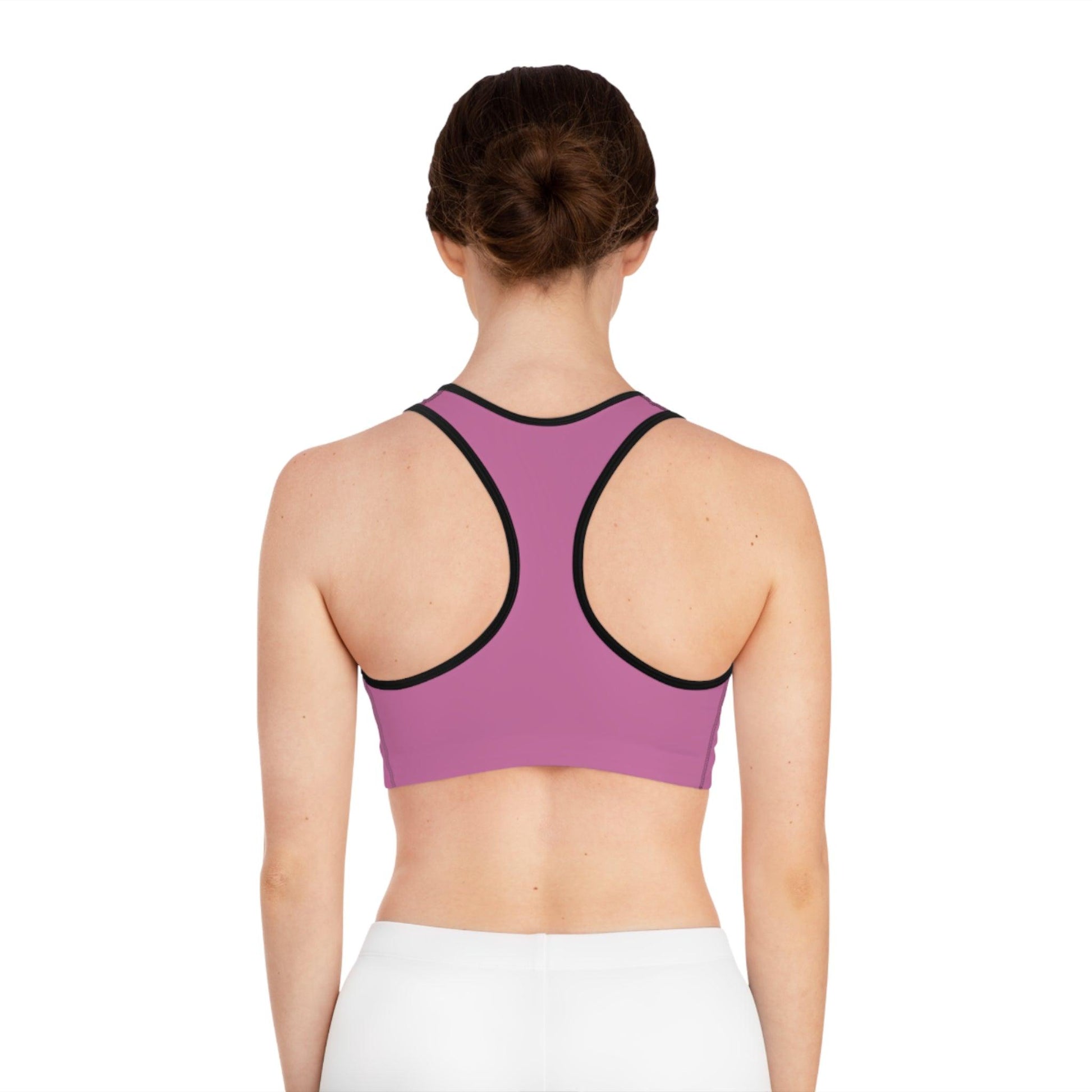 Light Pink lifestyle Sports Bra - COFFEEBRE