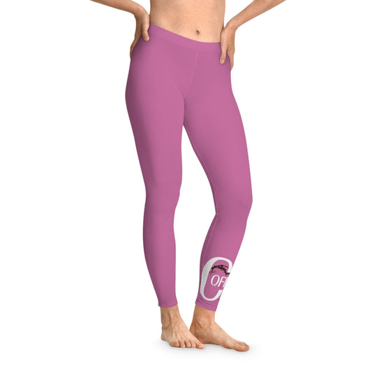 Light Pink Stretchy Leggings - COFFEEBRE