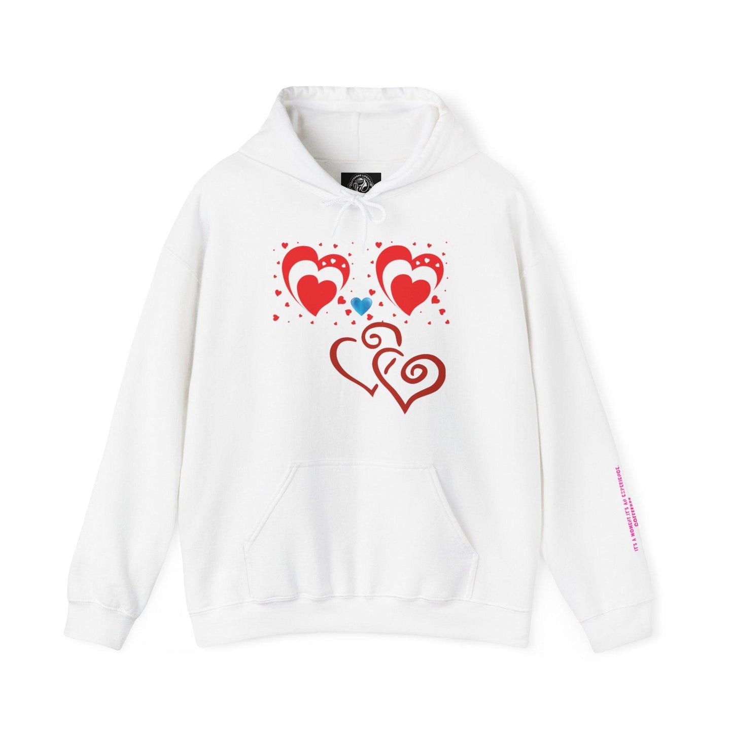 Love Heart Hooded Sweatshirt - COFFEEBRE