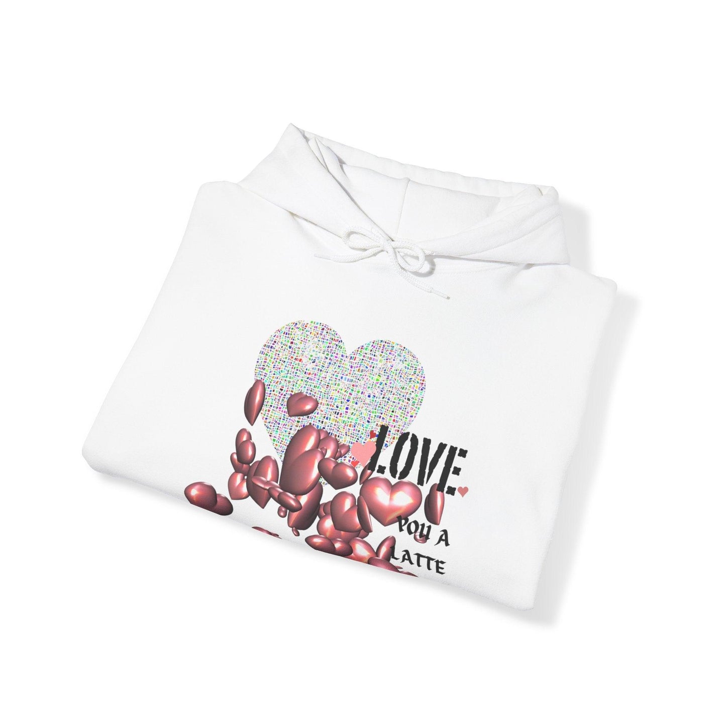 Love You a Latte Hooded Sweatshirt - COFFEEBRE