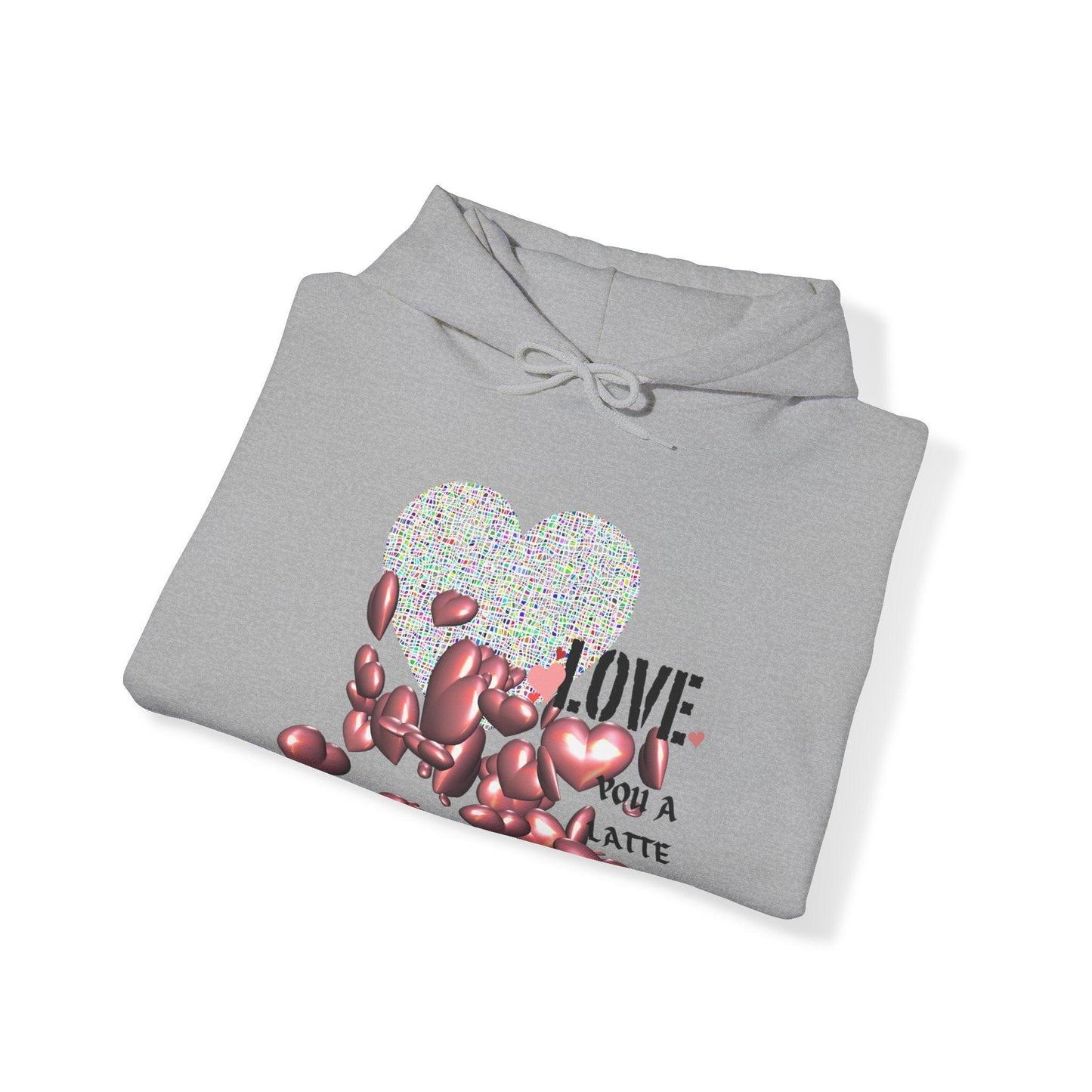 Love You a Latte Hooded Sweatshirt - COFFEEBRE