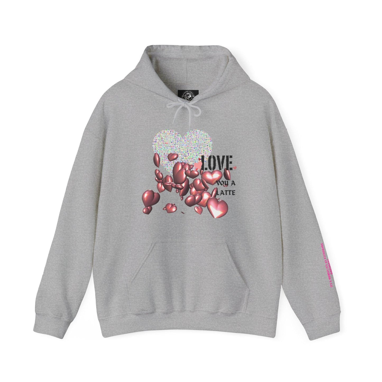 Love You a Latte Hooded Sweatshirt - COFFEEBRE