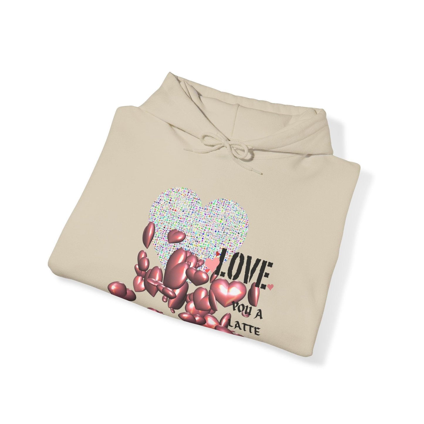 Love You a Latte Hooded Sweatshirt - COFFEEBRE