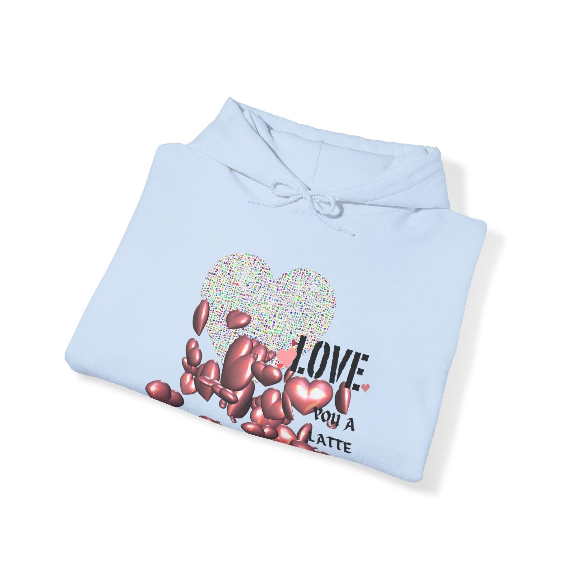 Love You a Latte Hooded Sweatshirt - COFFEEBRE