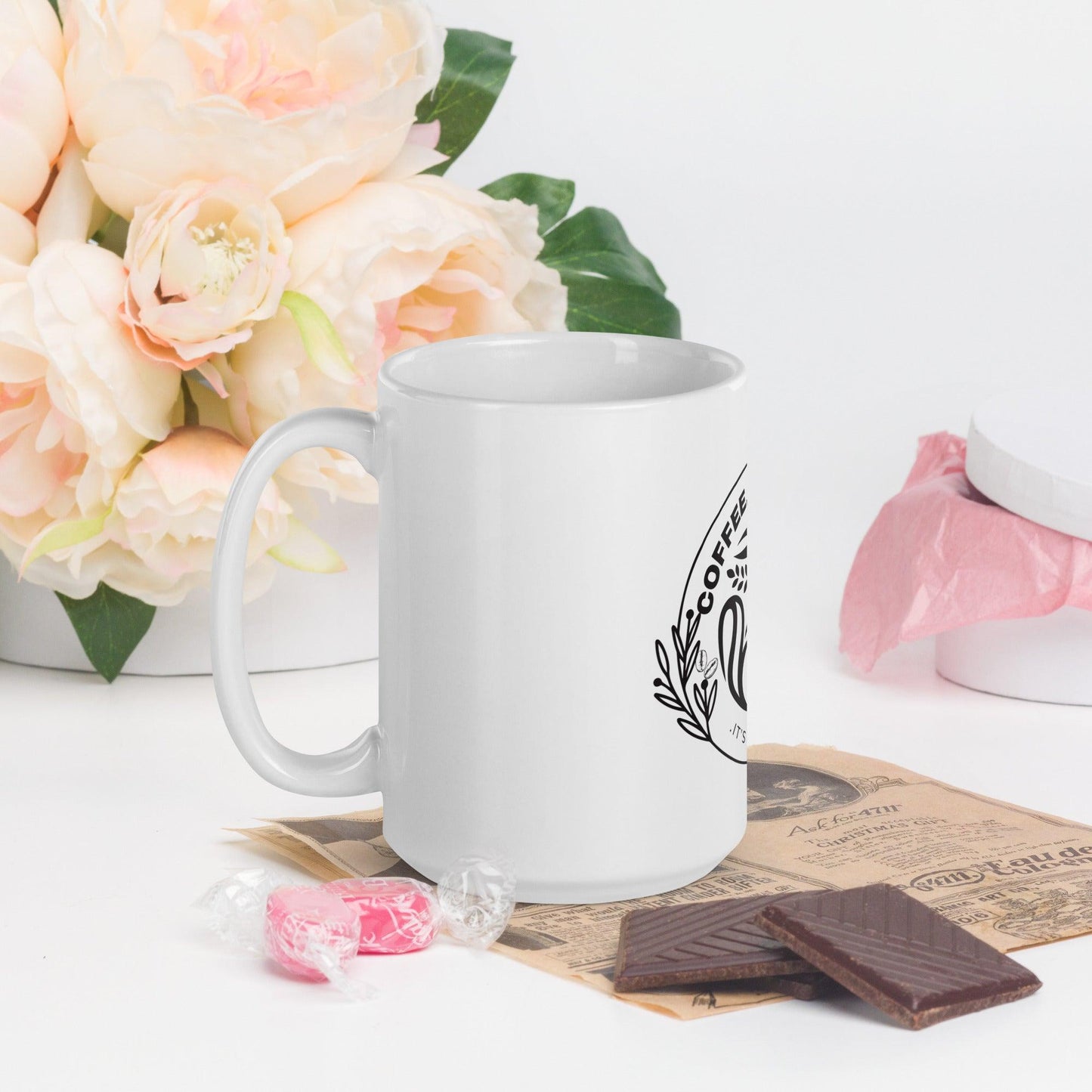 Luxury Coffee White Anniversary Mug Gift - COFFEEBRE
