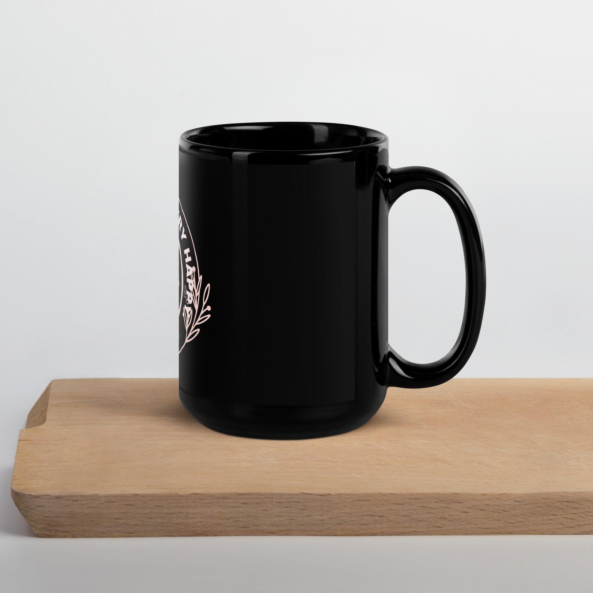 Luxury Funny Black Glossy Coffee Mug Gift - COFFEEBRE