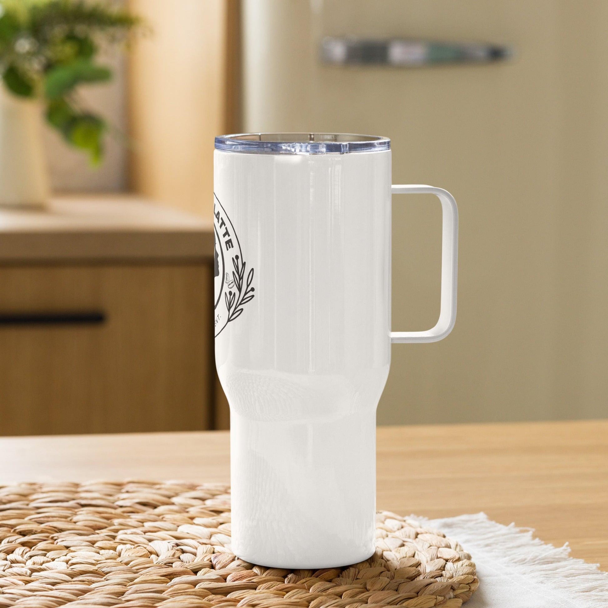 Luxury Funny Travel Mug with a Handle - COFFEEBRE