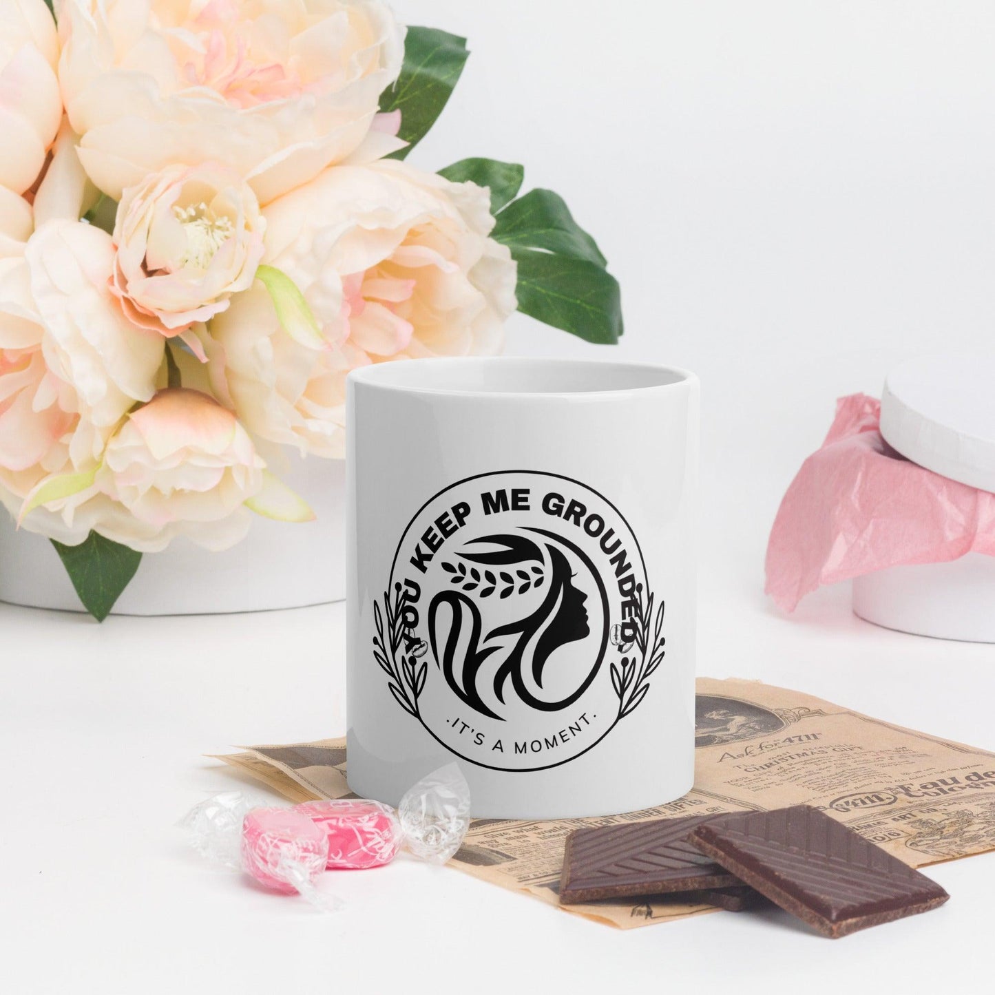 Luxury Minimalist White Glossy Coffee Mug - COFFEEBRE
