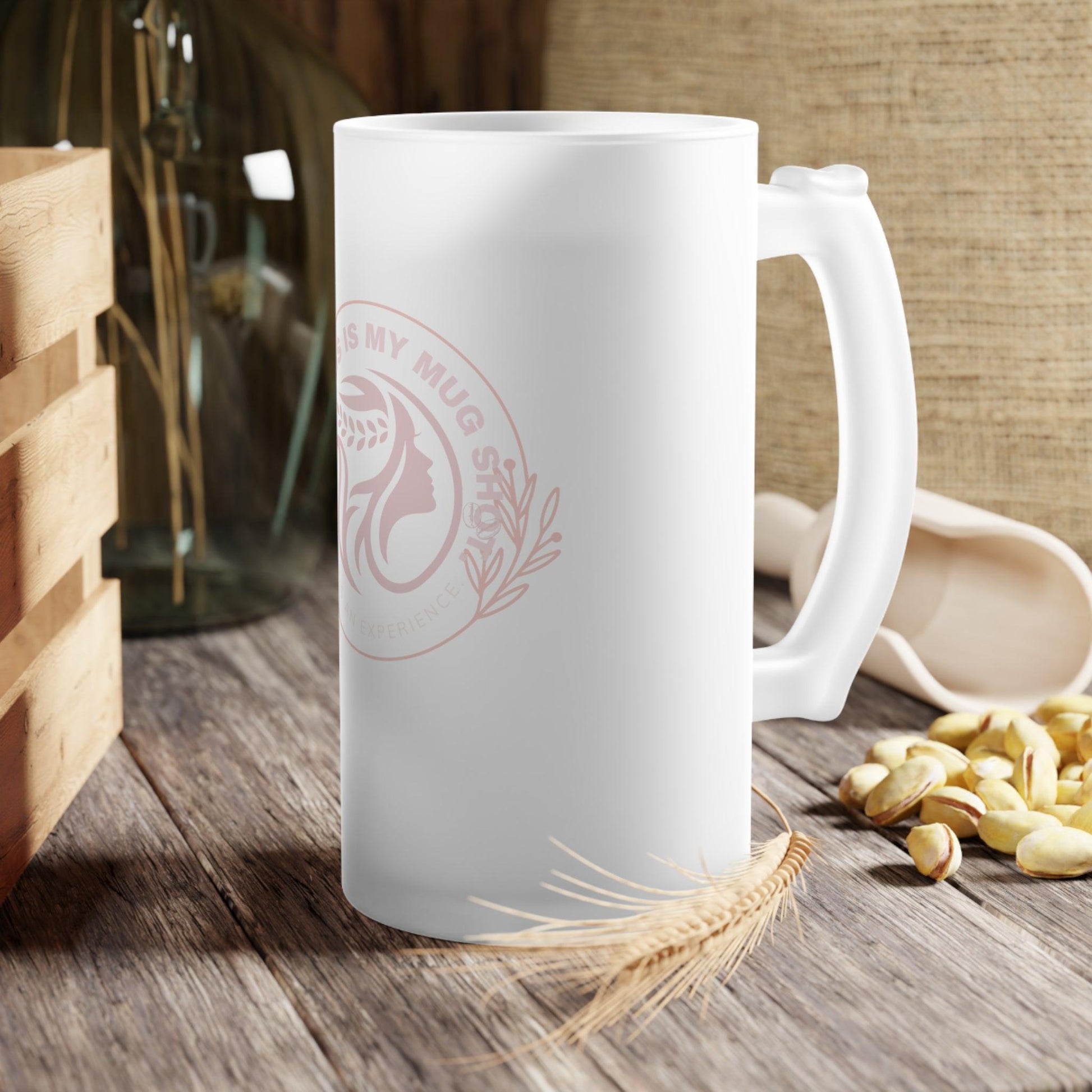 Mug Shot Frosted Glass Latte Mug - COFFEEBRE